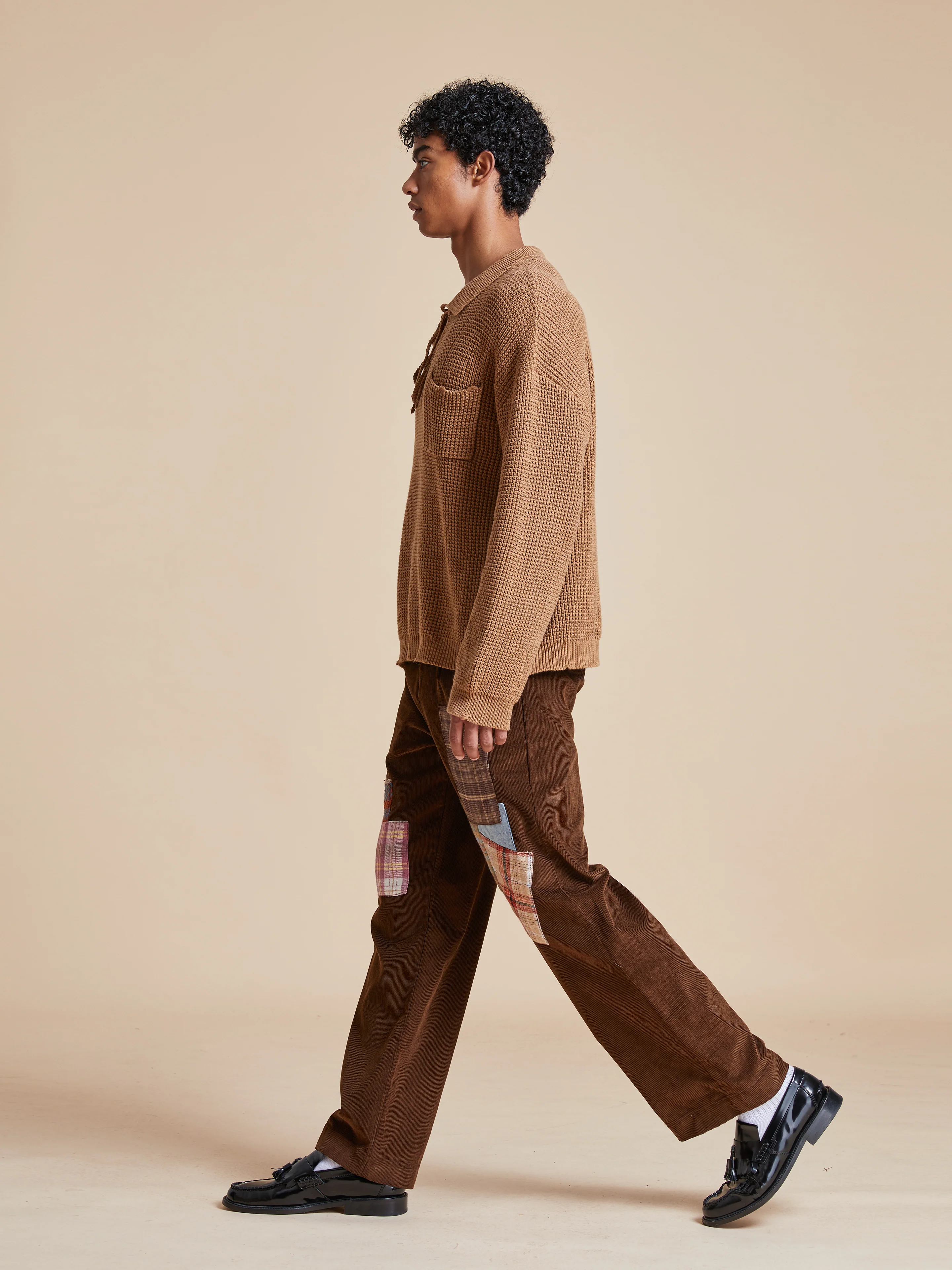 Tie-Collar Knit Sweater - Image 15