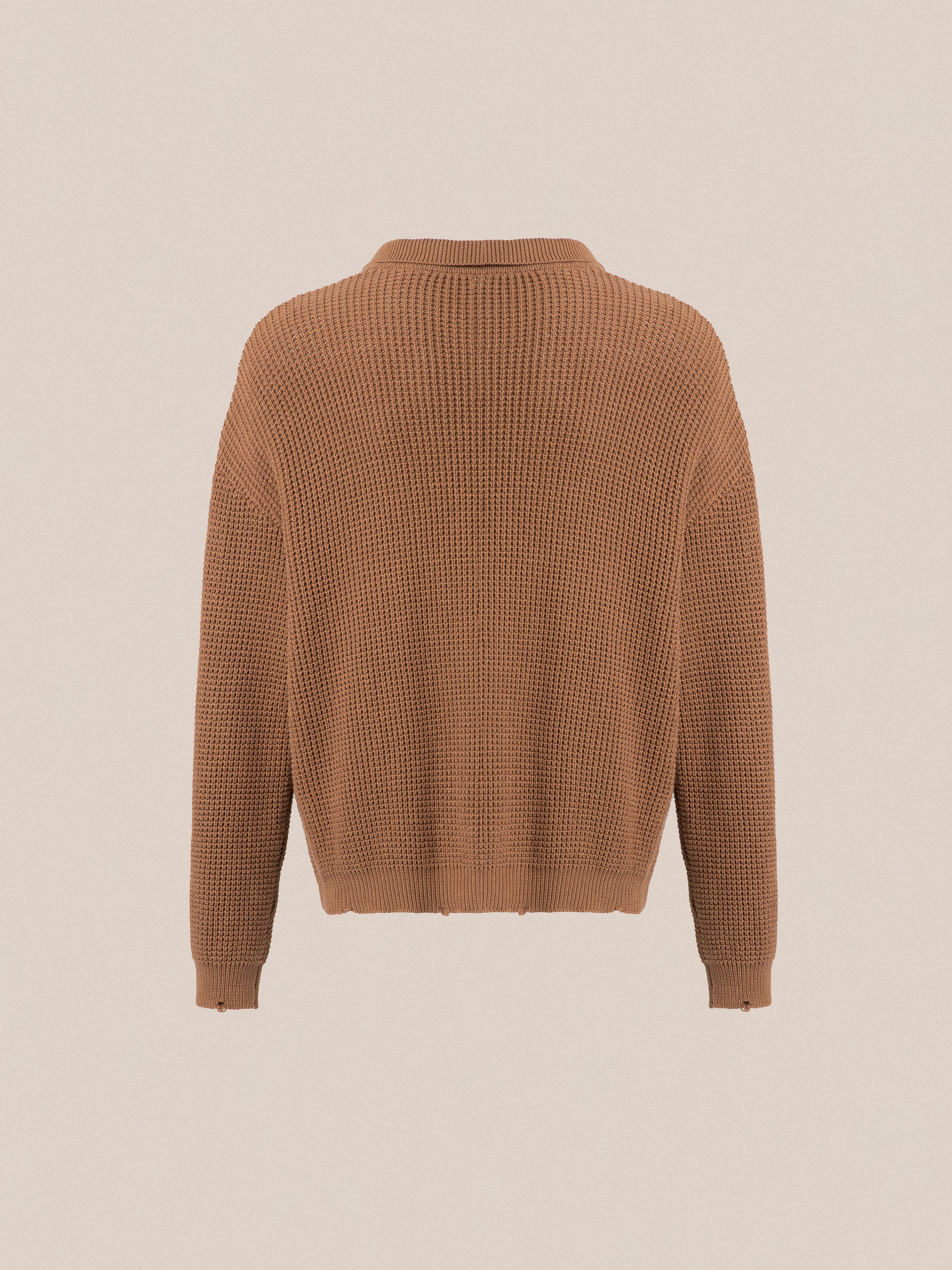Tie-Collar Knit Sweater - Image 6