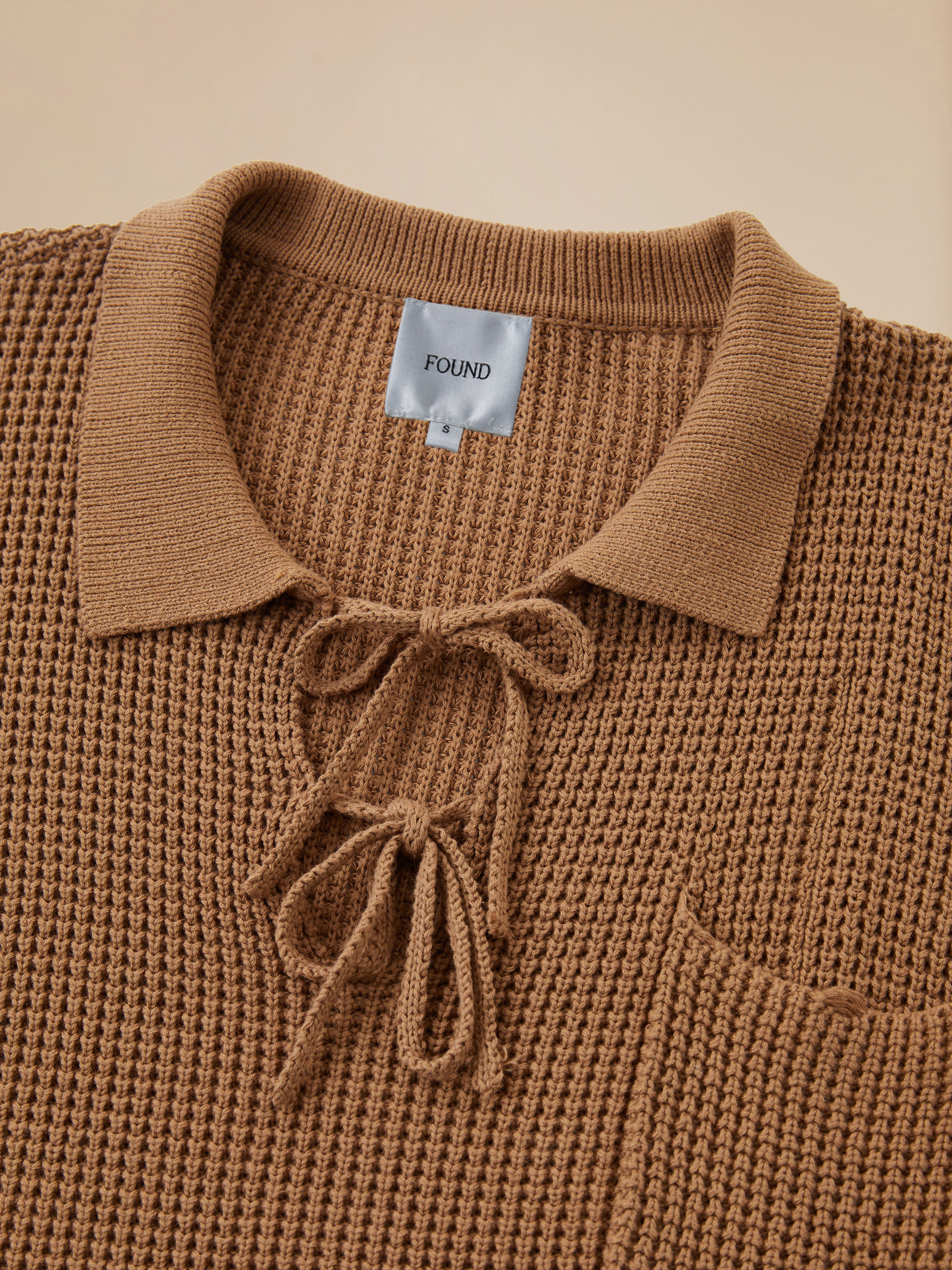 Tie-Collar Knit Sweater - Image 8