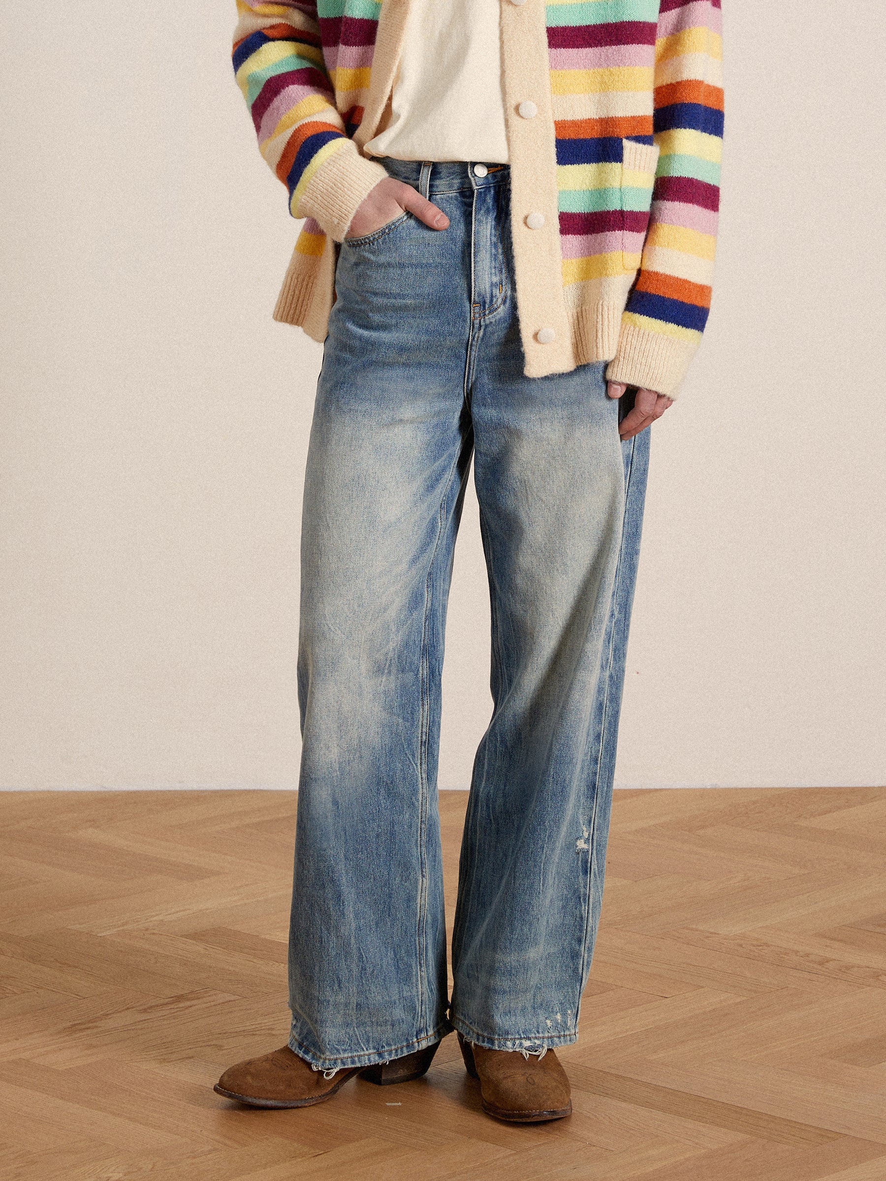 Lacy Baggy Jeans - Image 5