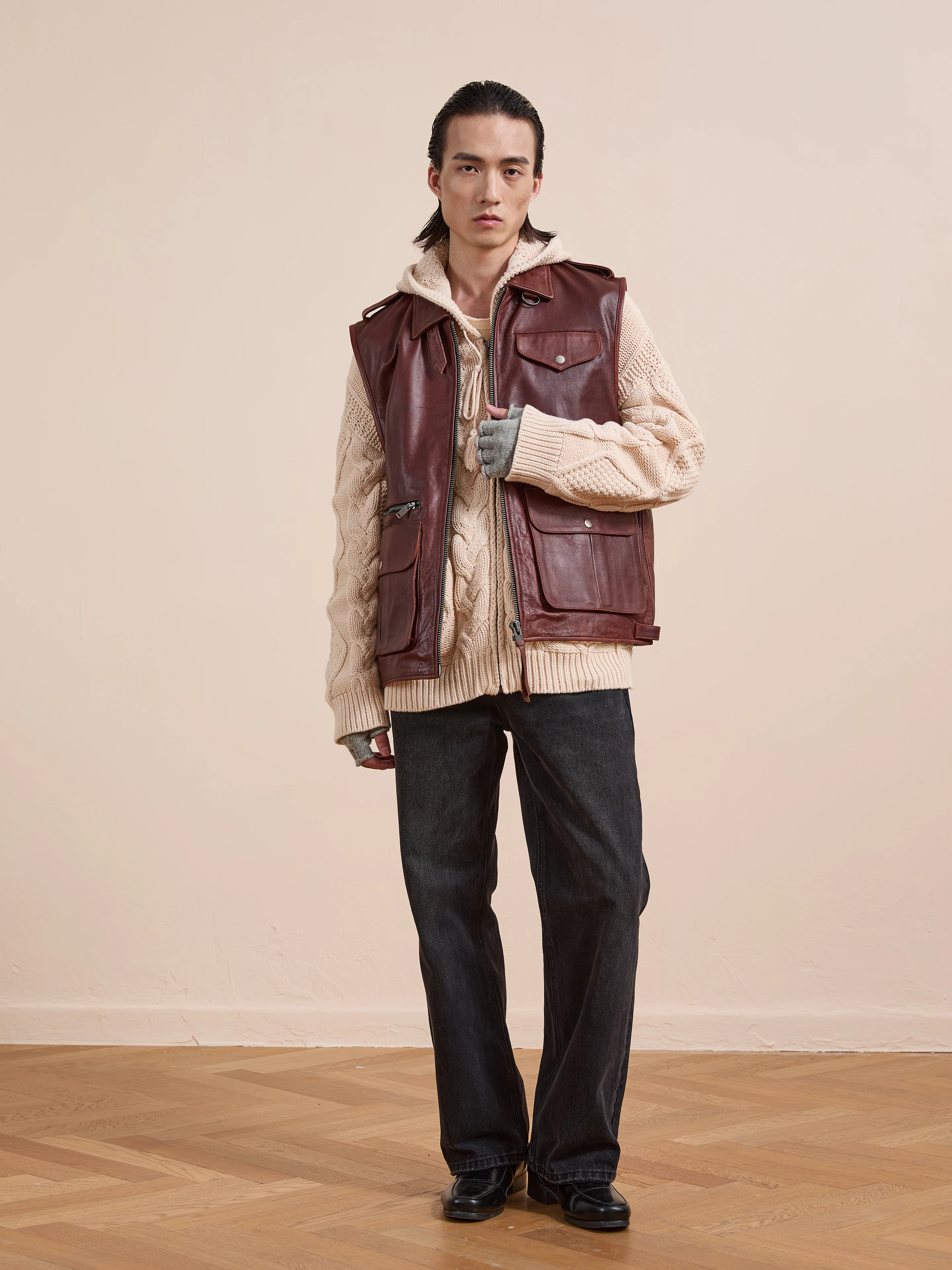 Leather Pocket Vest - Image 12