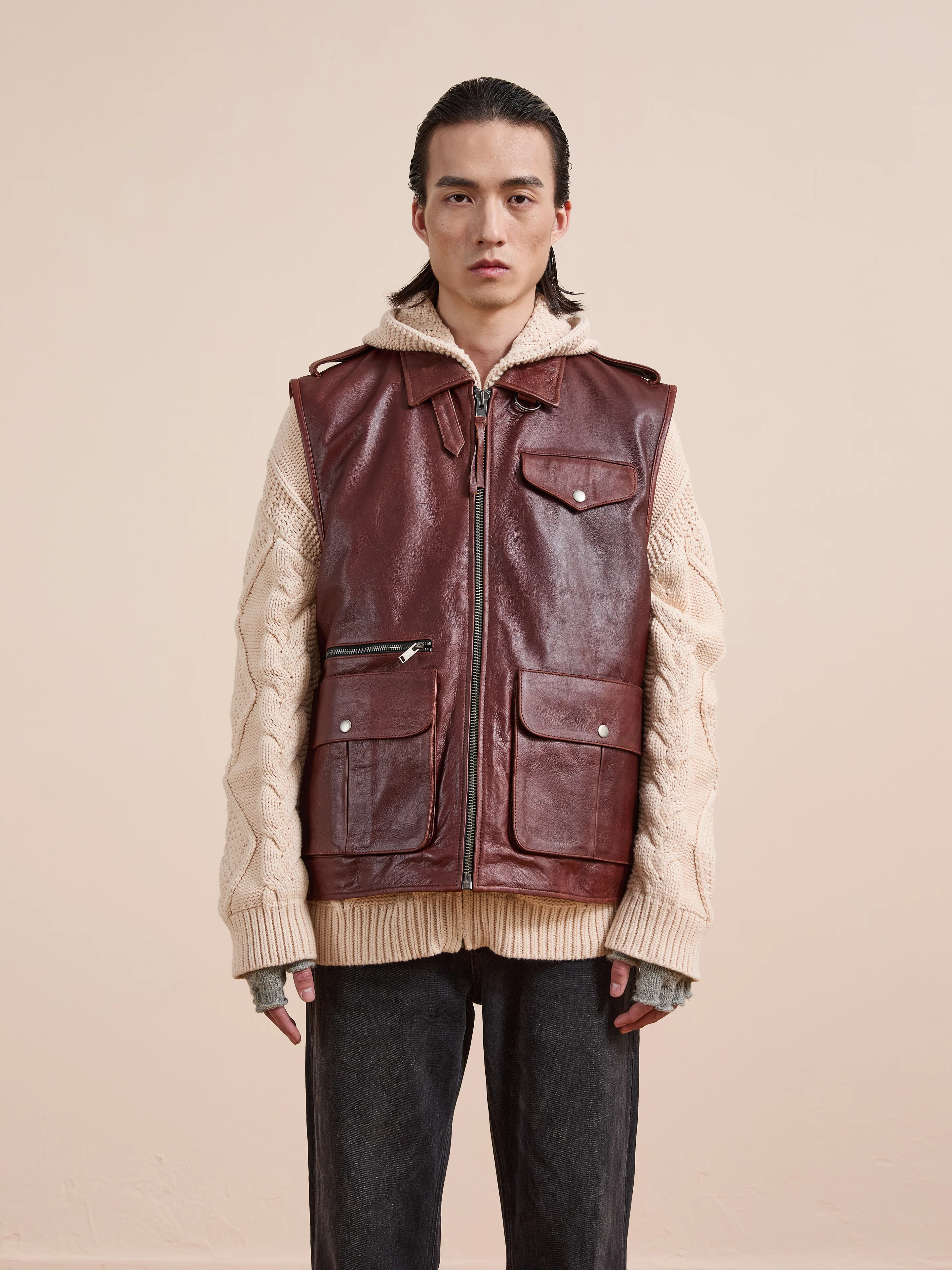 Leather Pocket Vest - Image 15