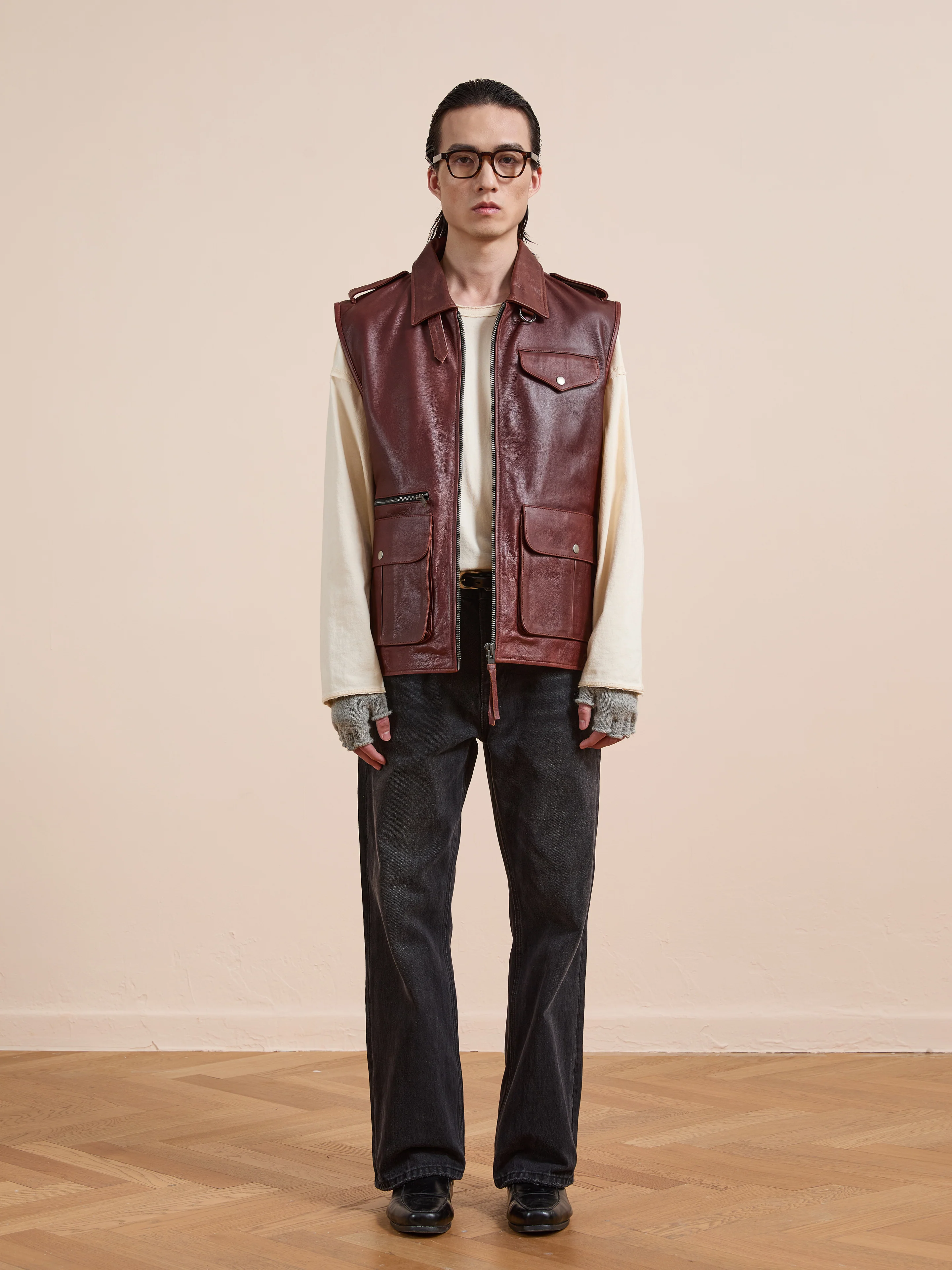 Leather Pocket Vest - Image 17