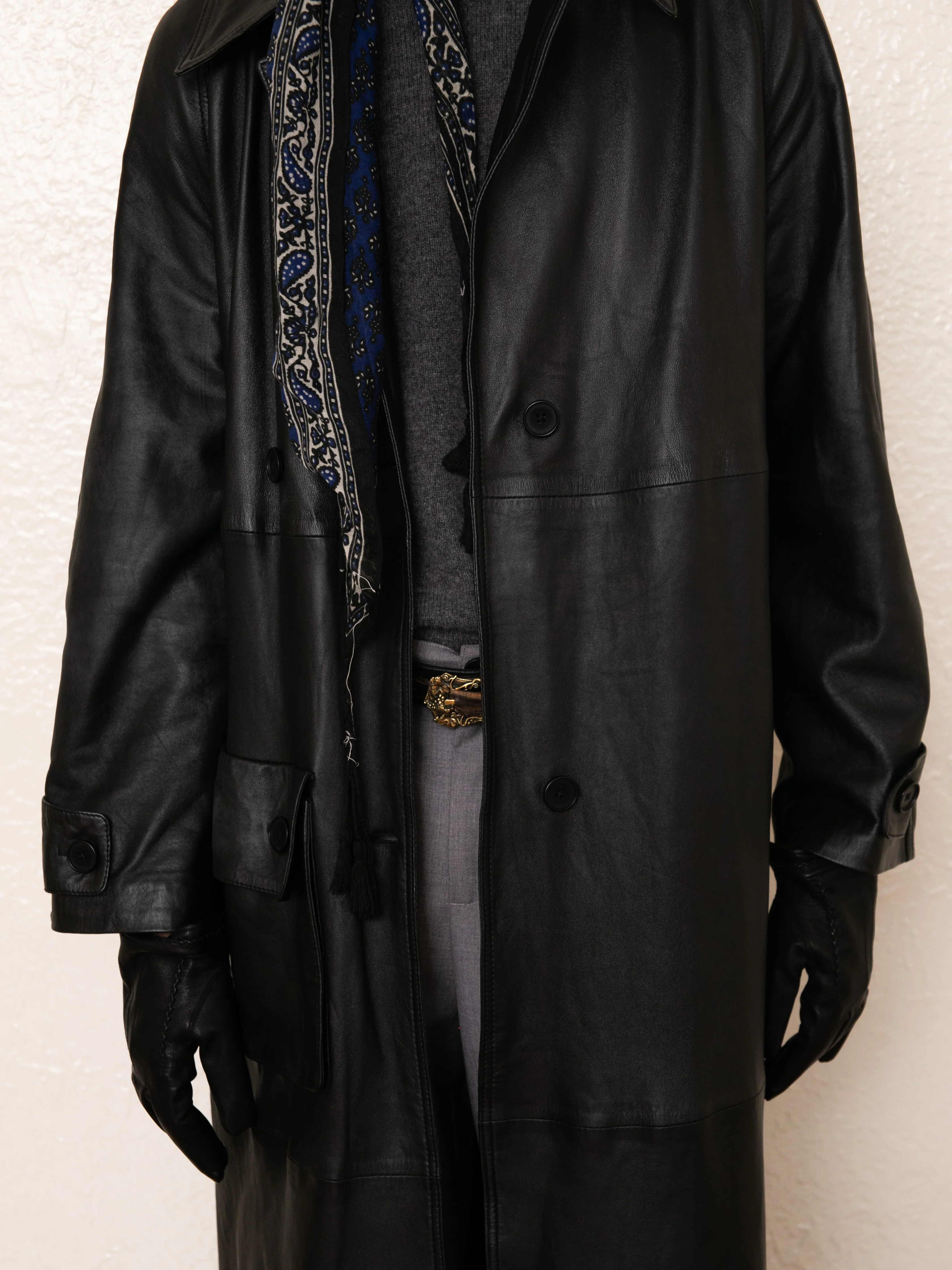 Leather Trench Coat - Image 12