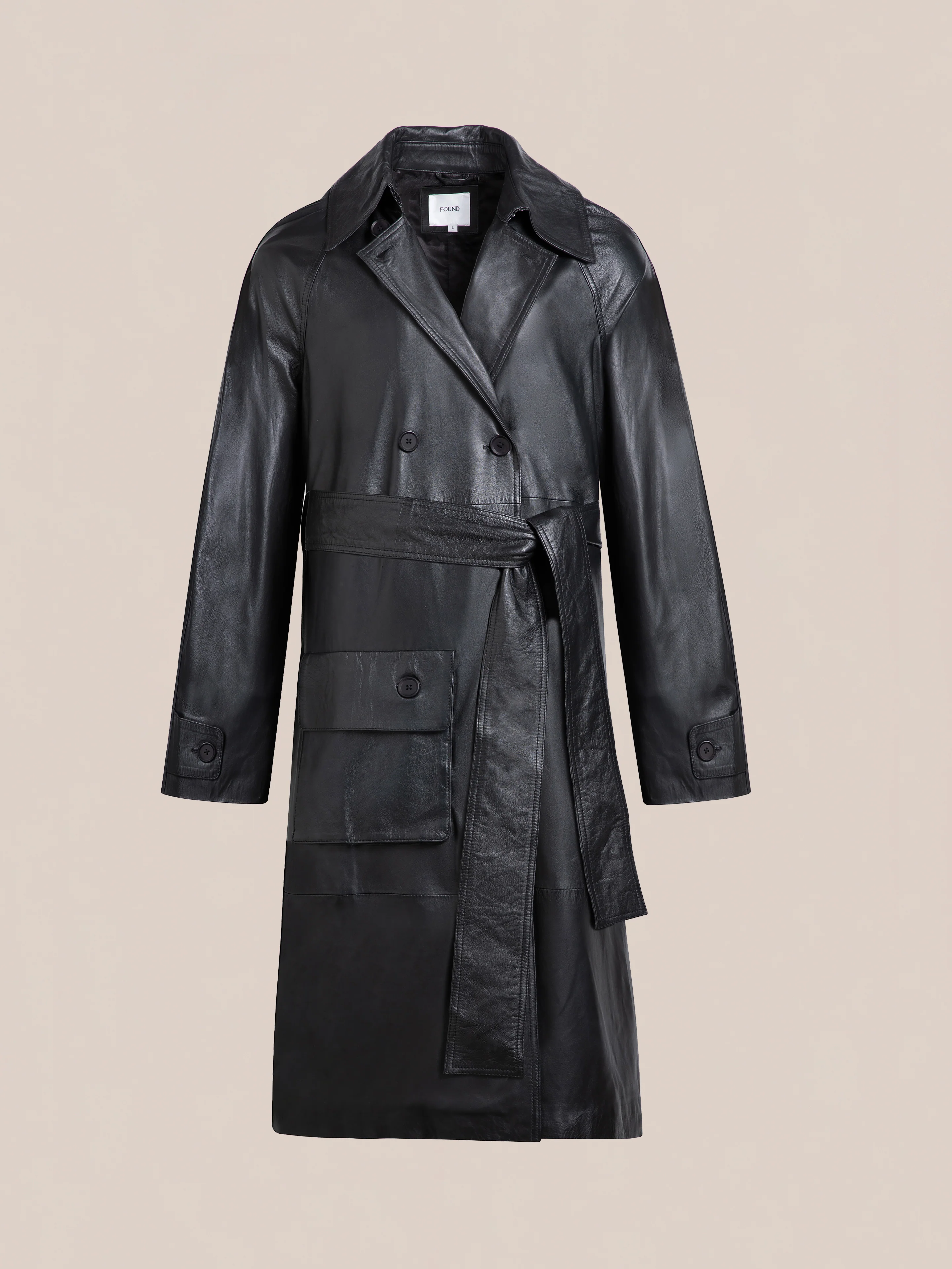 Leather Trench Coat - Image 15