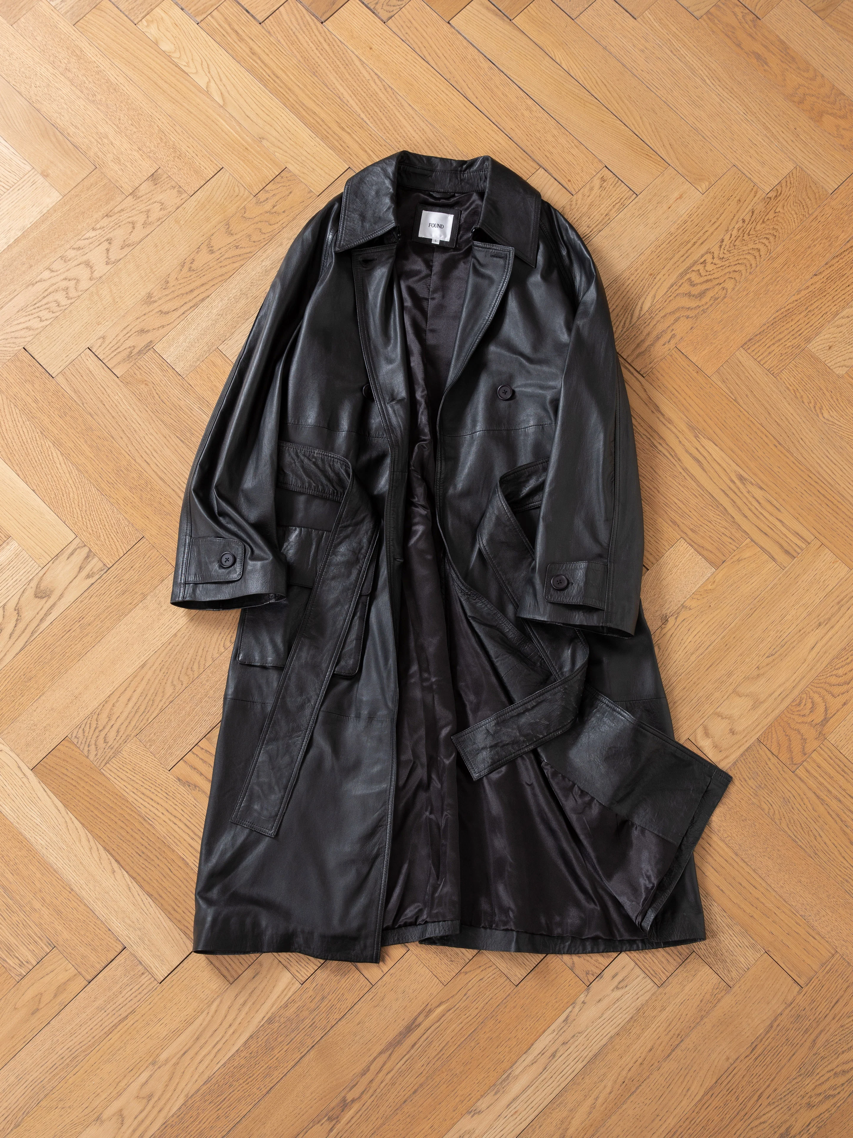 Leather Trench Coat - Image 17