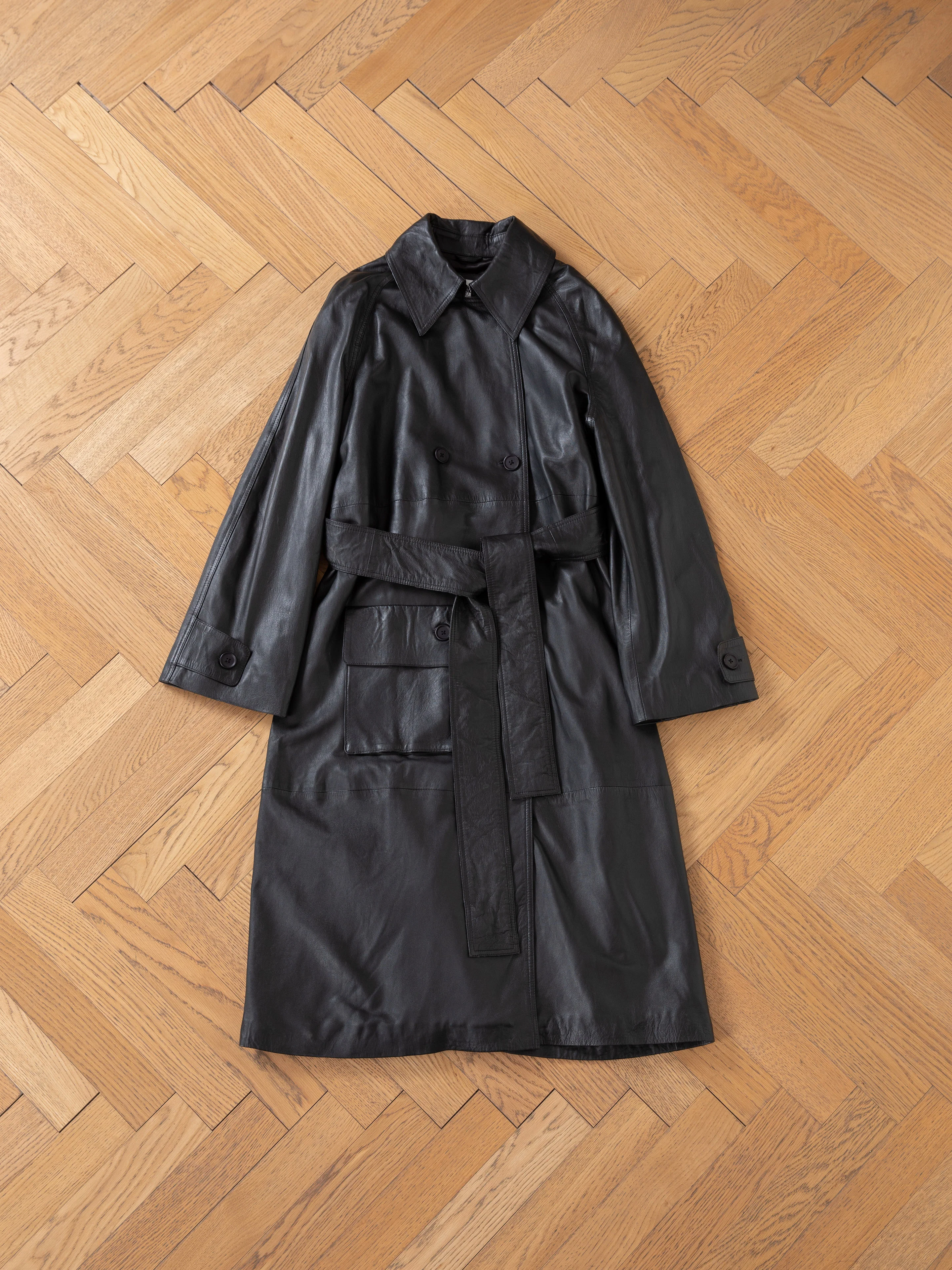 Leather Trench Coat - Image 19