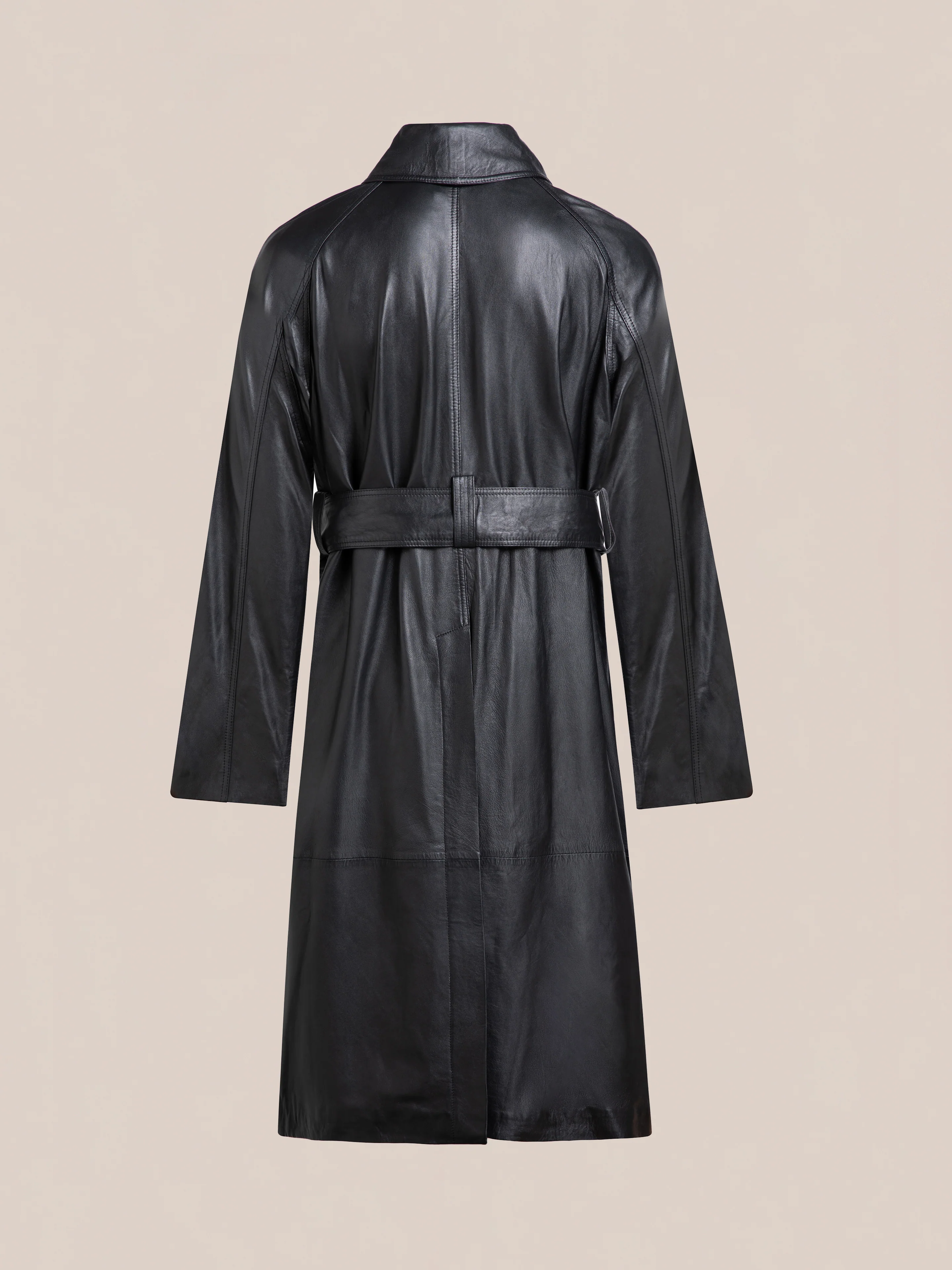 Leather Trench Coat - Image 6