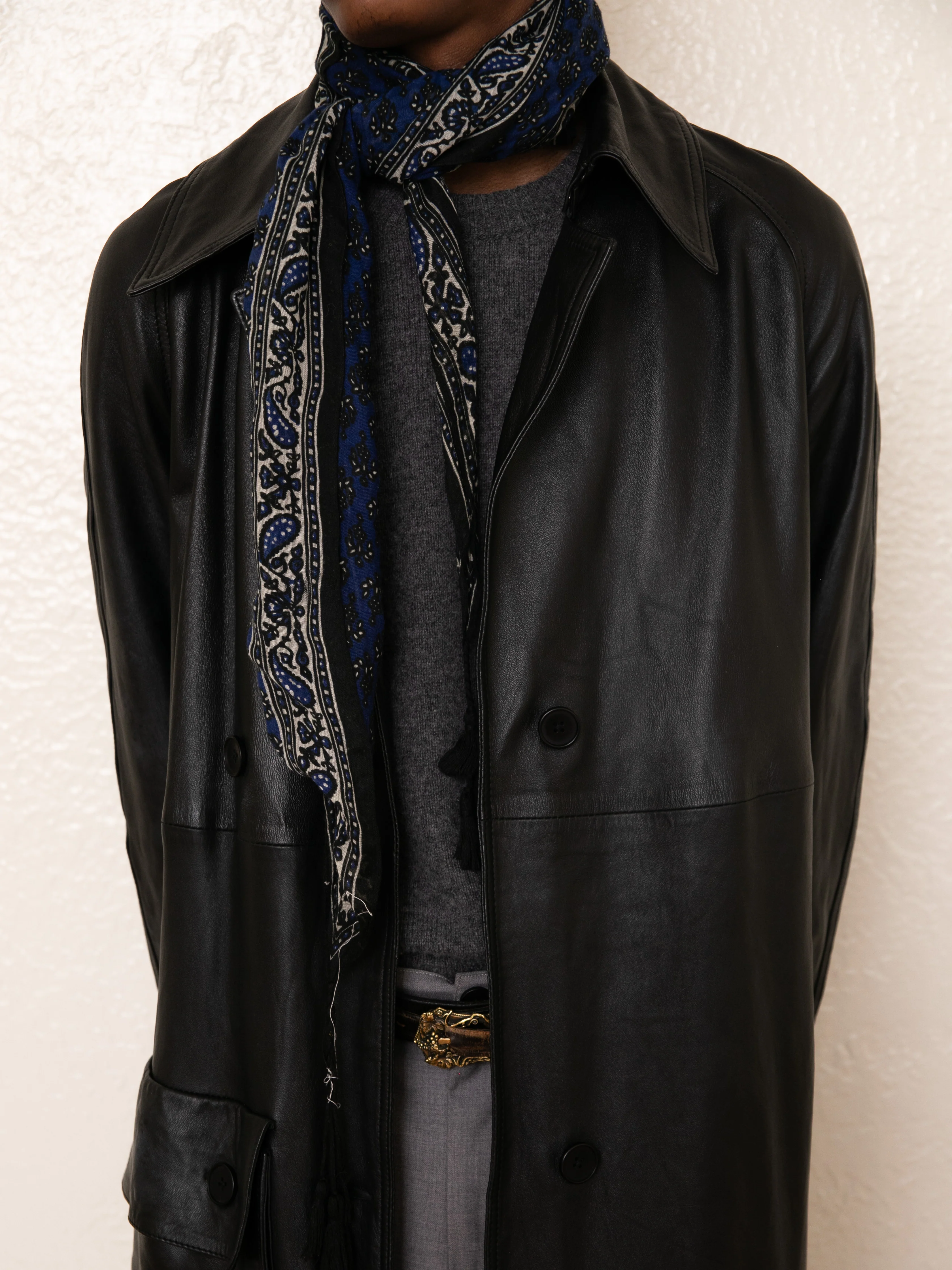 Leather Trench Coat - Image 7