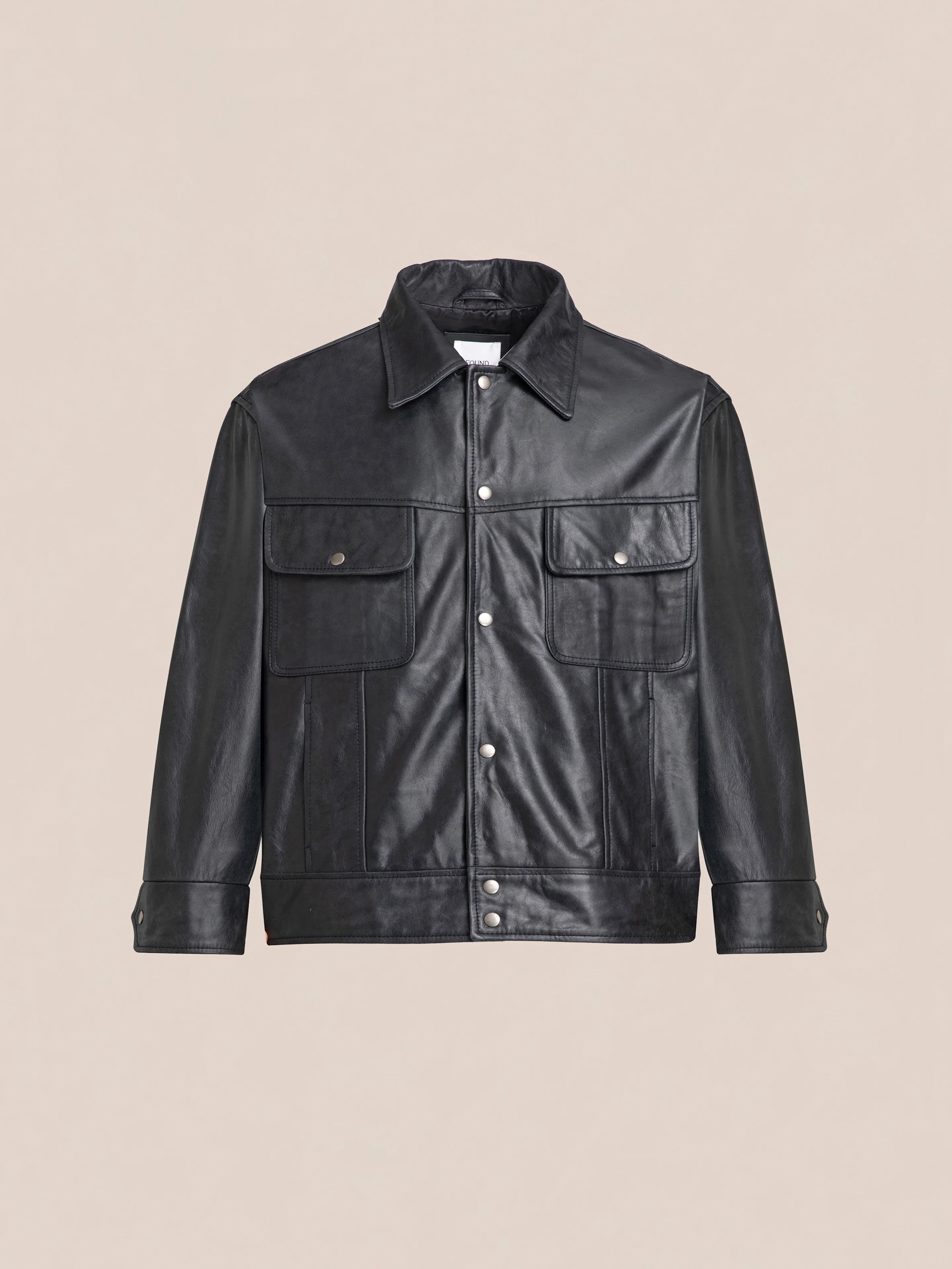 Leather Trucker Jacket - Image 5