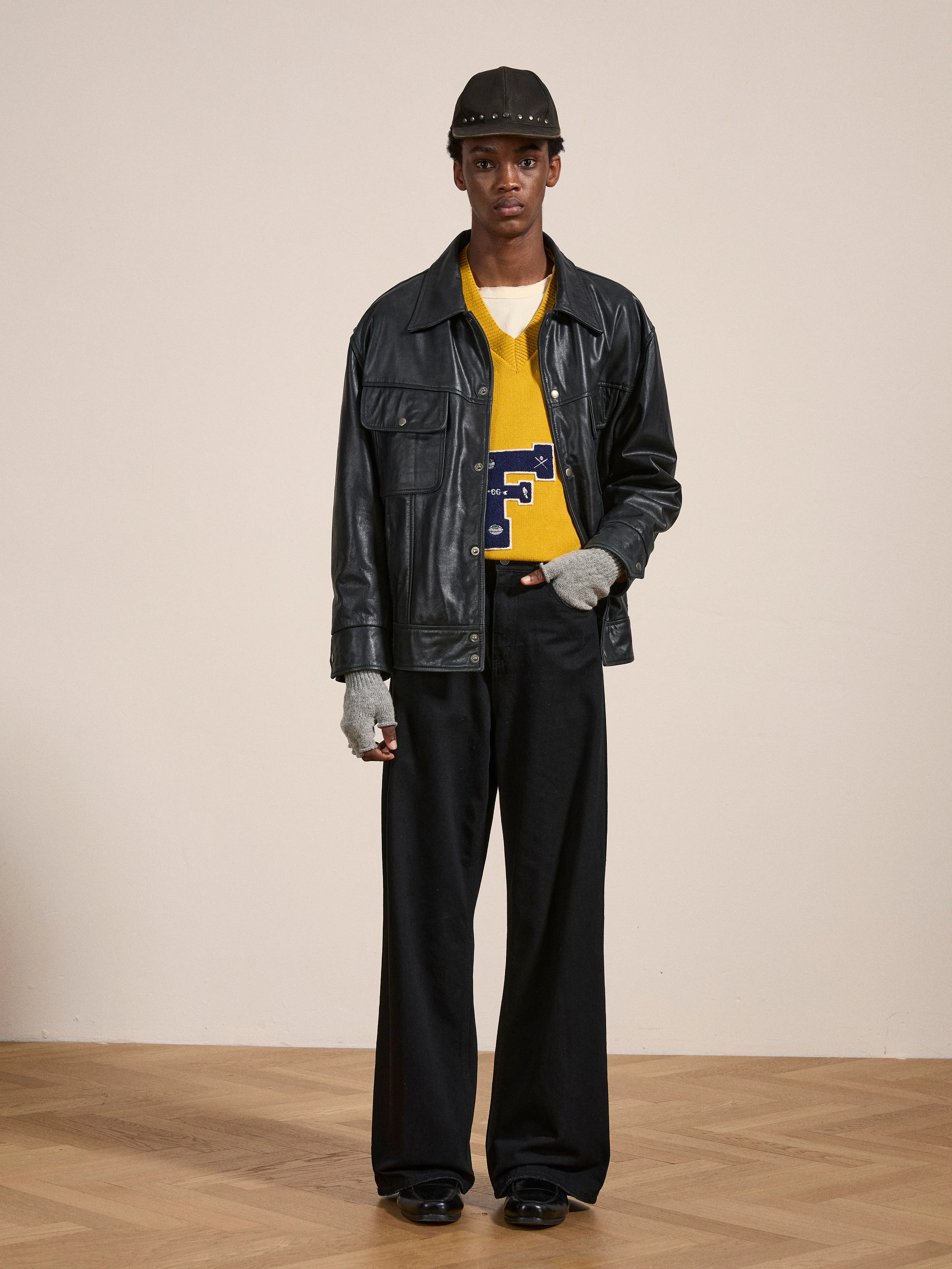 Leather Trucker Jacket - Image 7