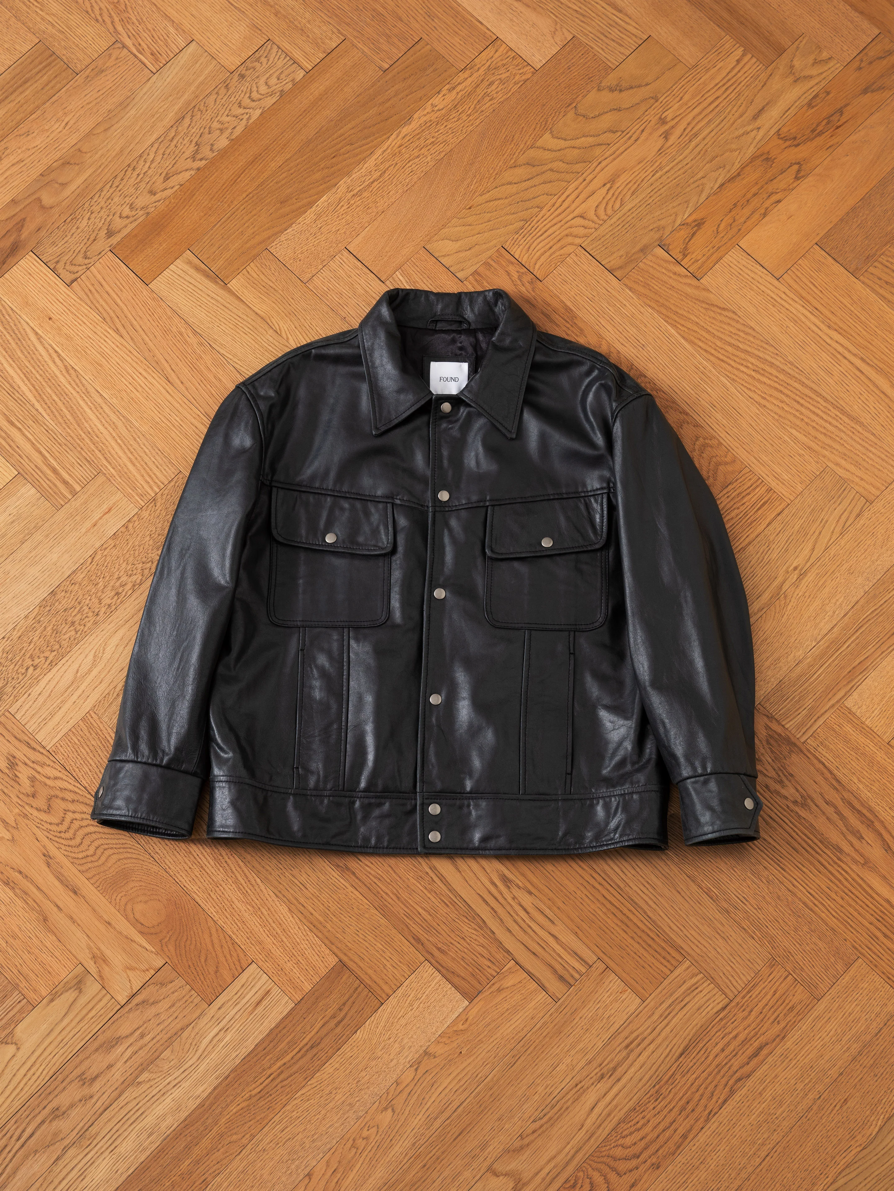 Leather Trucker Jacket - Image 9