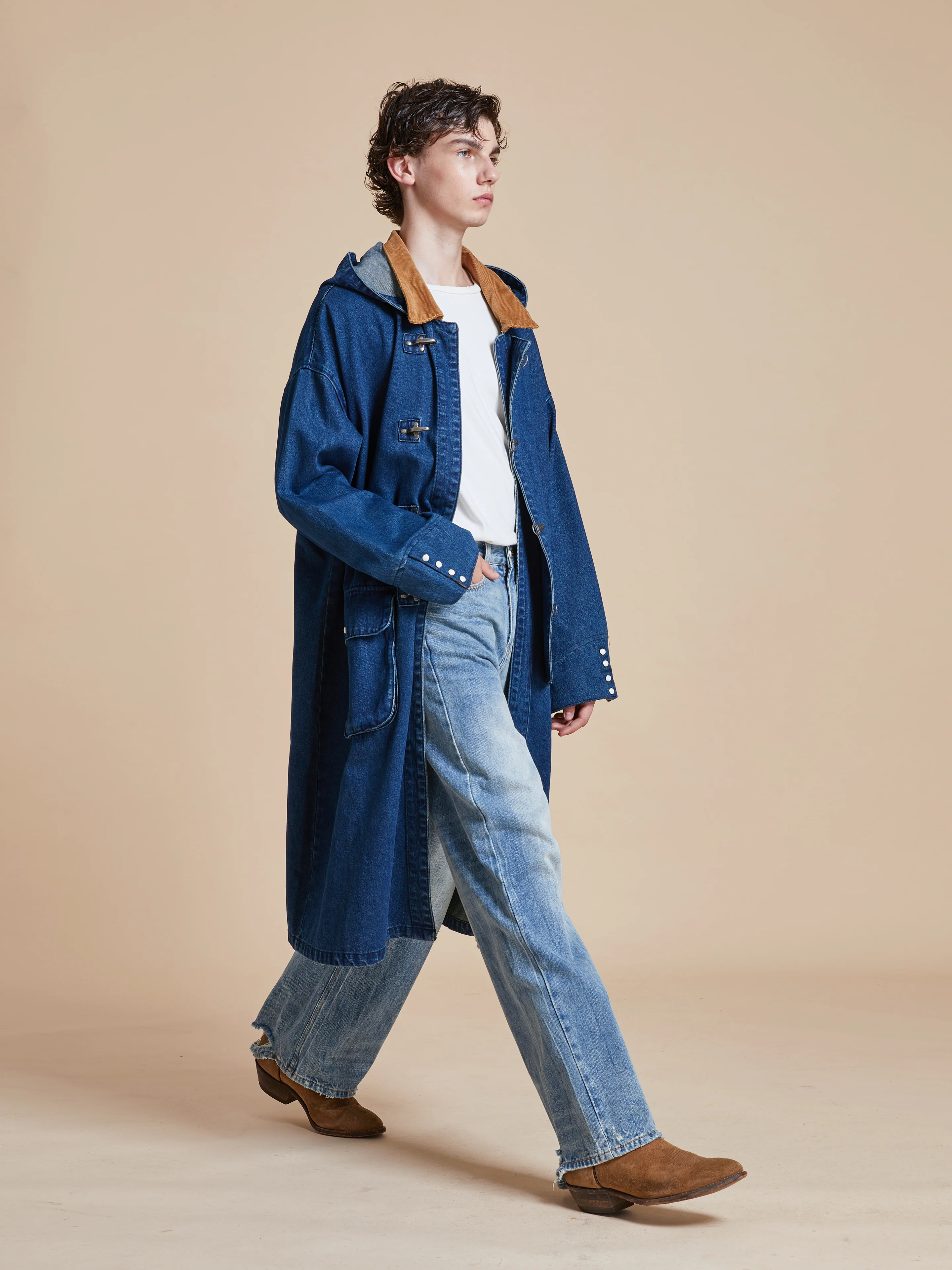 Sargasso Denim Buckle Coat - Image 11