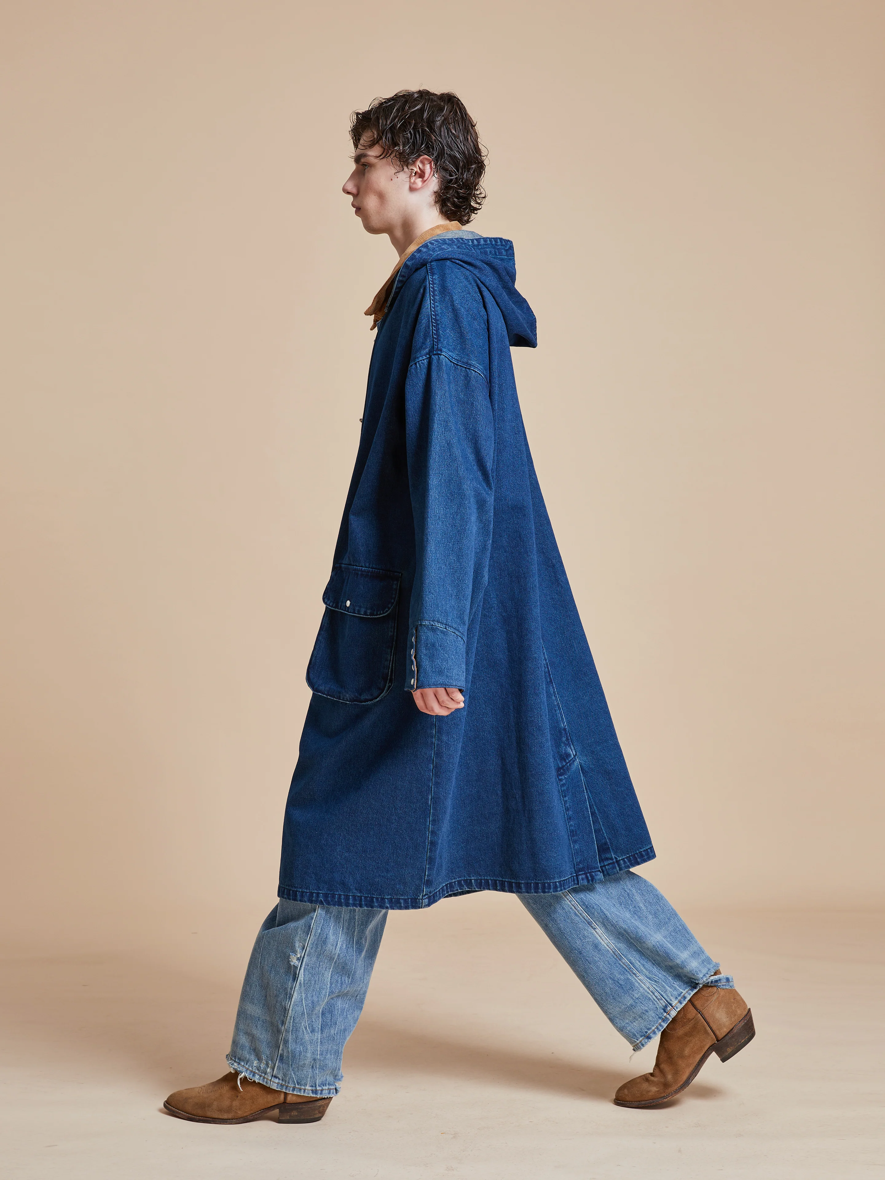 Sargasso Denim Buckle Coat - Image 15