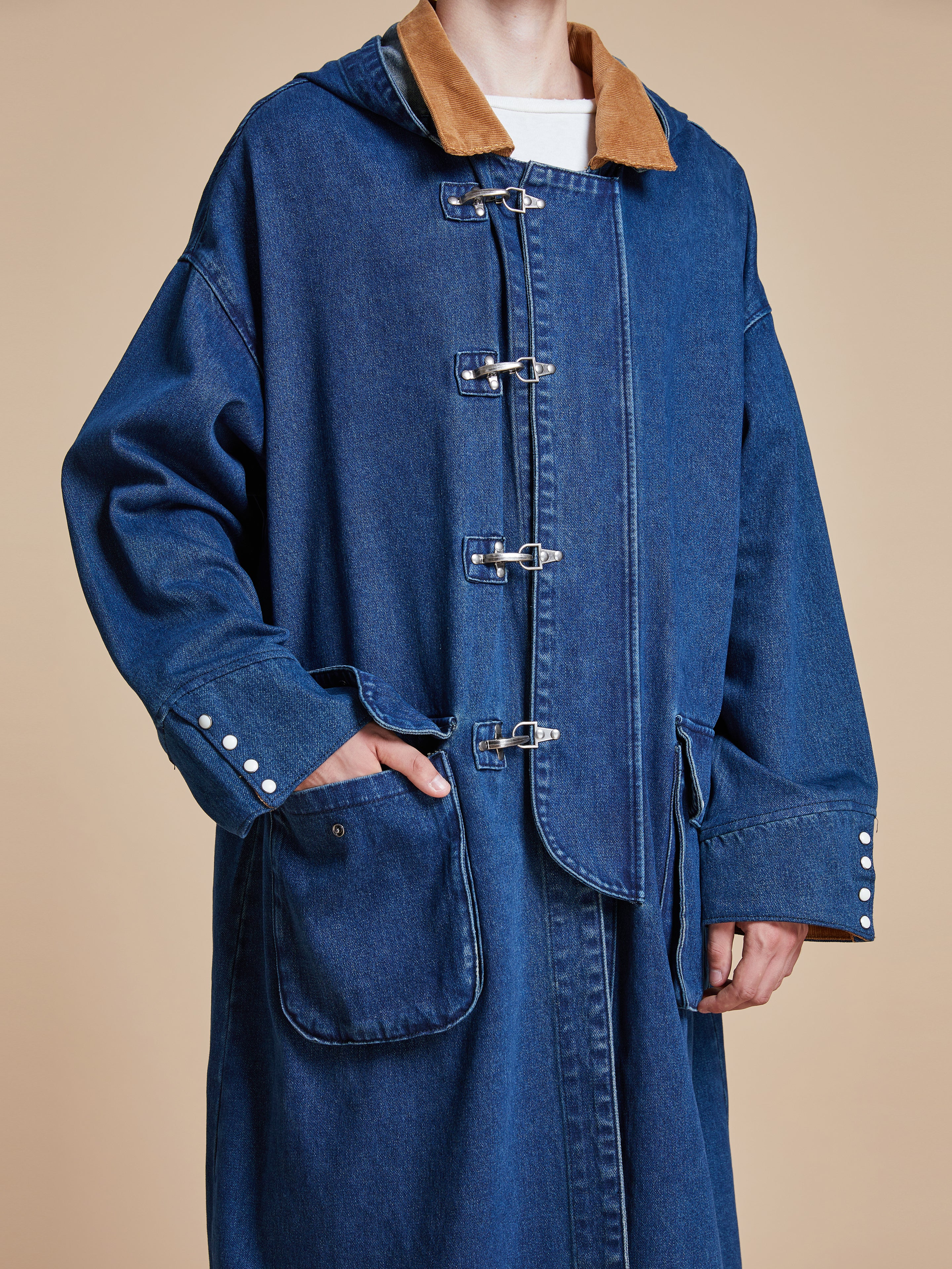 Sargasso Denim Buckle Coat - Image 3