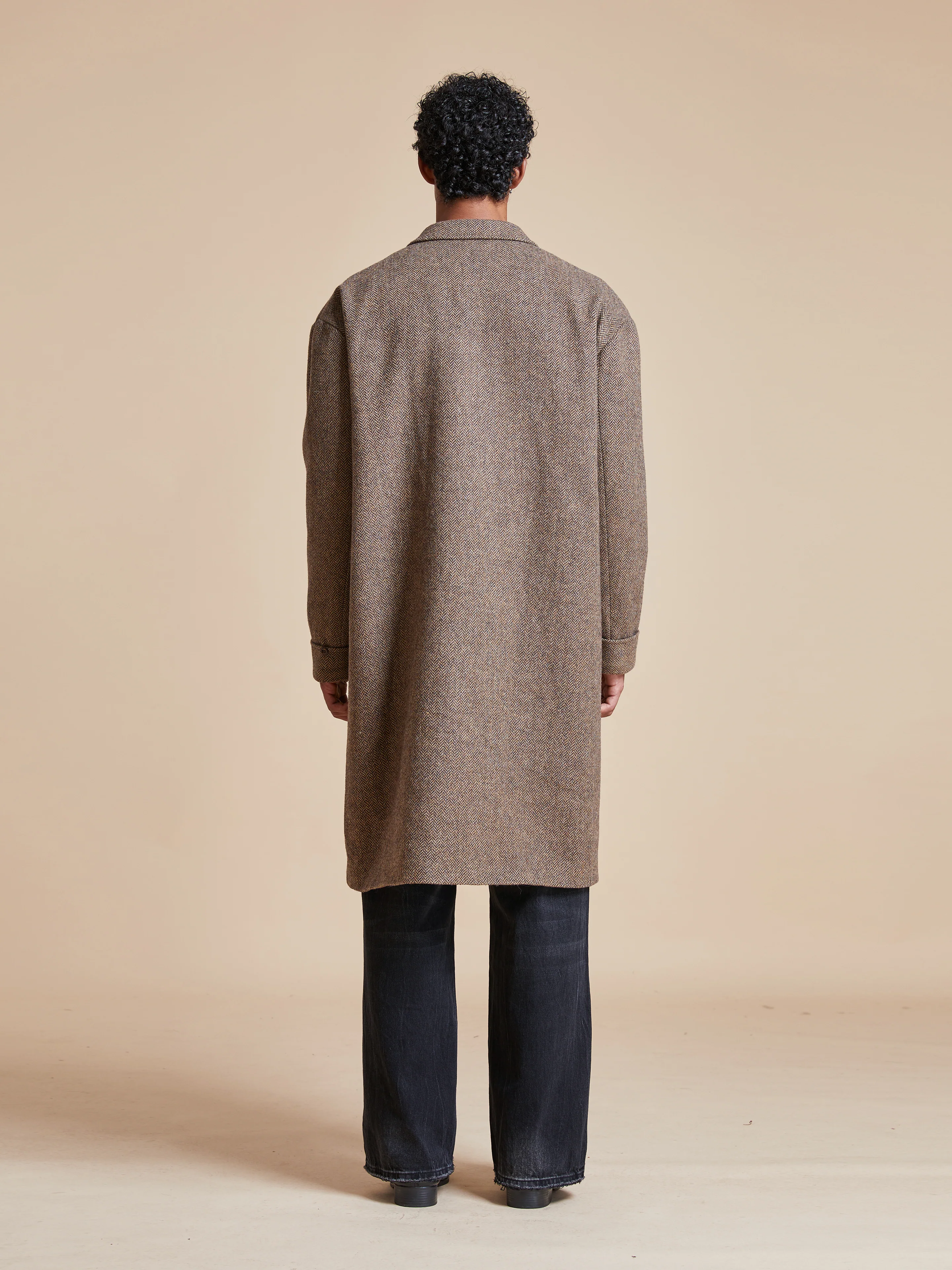 Elm Tweed Long Top Coat - Image 11