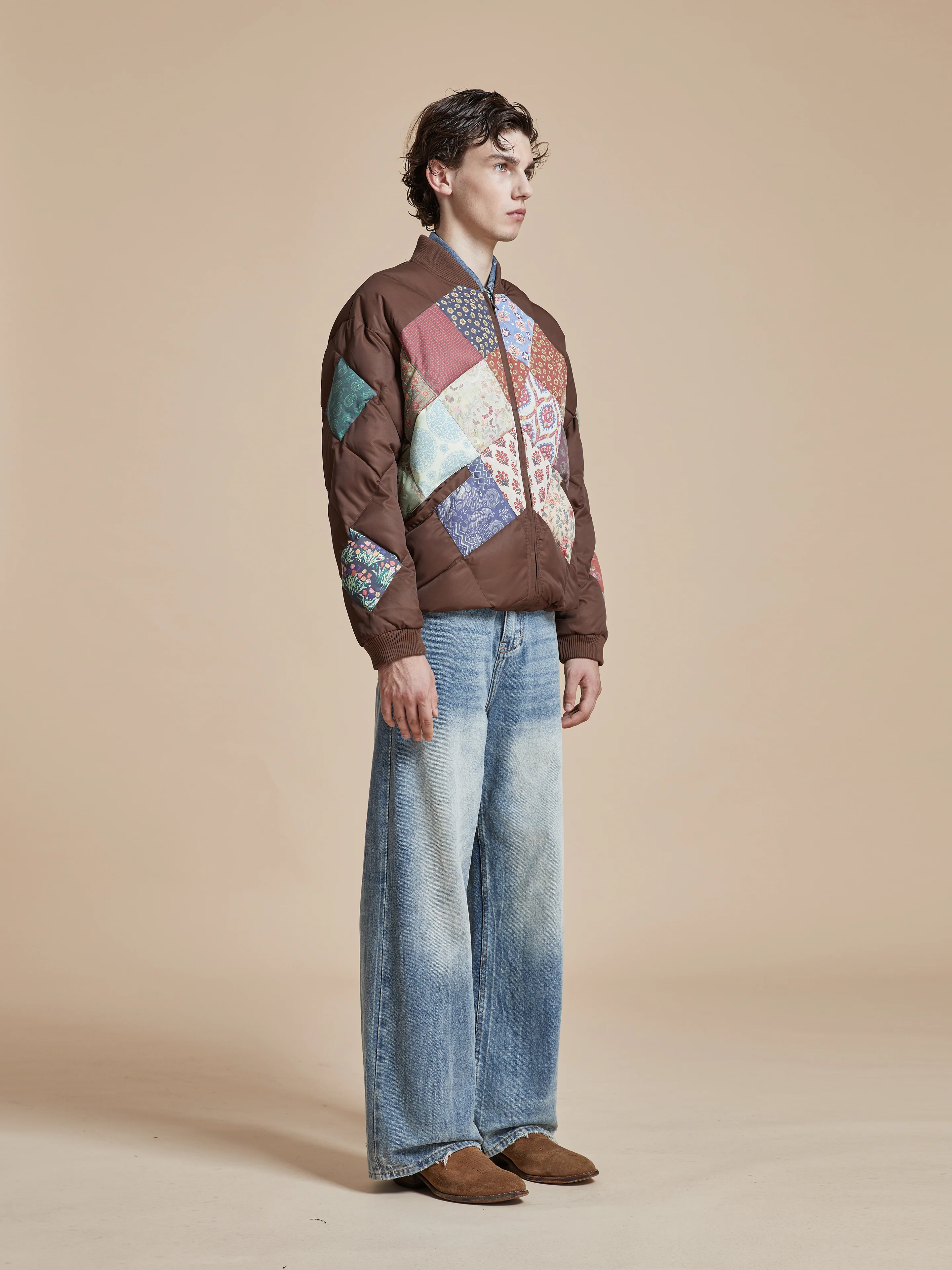 Diamond Quilt Patchwork Jacket - Image 10