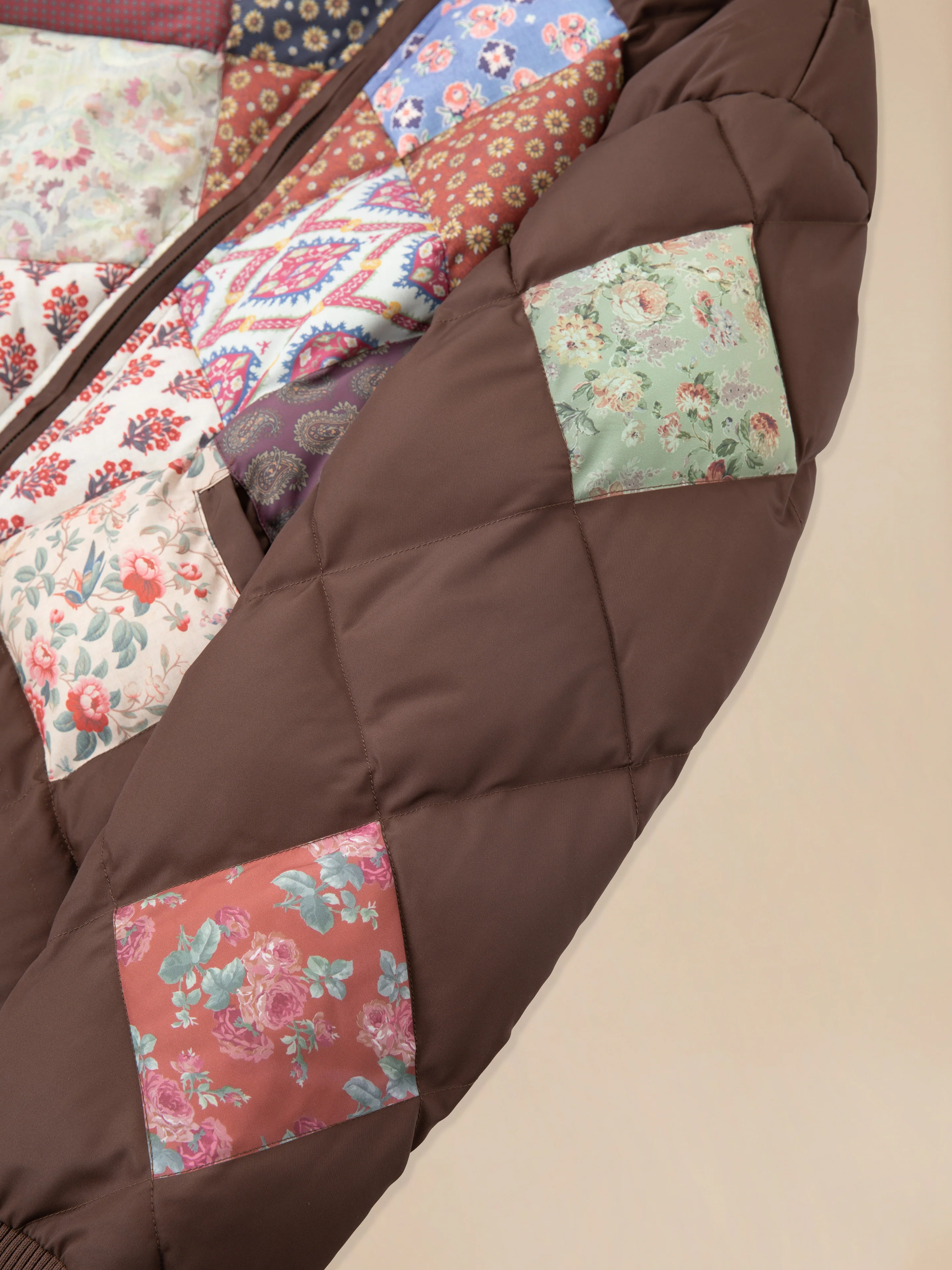 Diamond Quilt Patchwork Jacket - Image 8