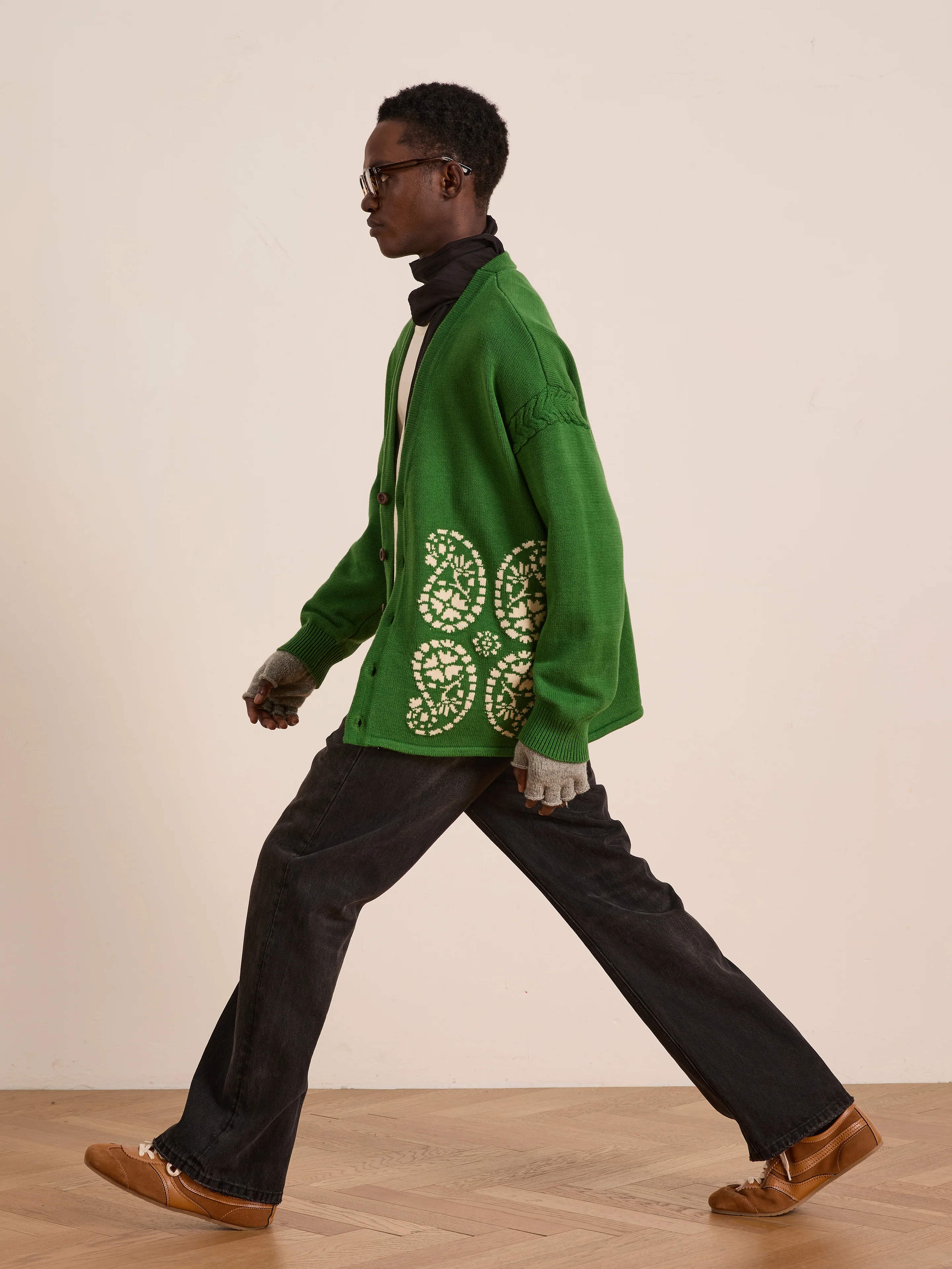 Paisley Knit Cardigan - Image 4