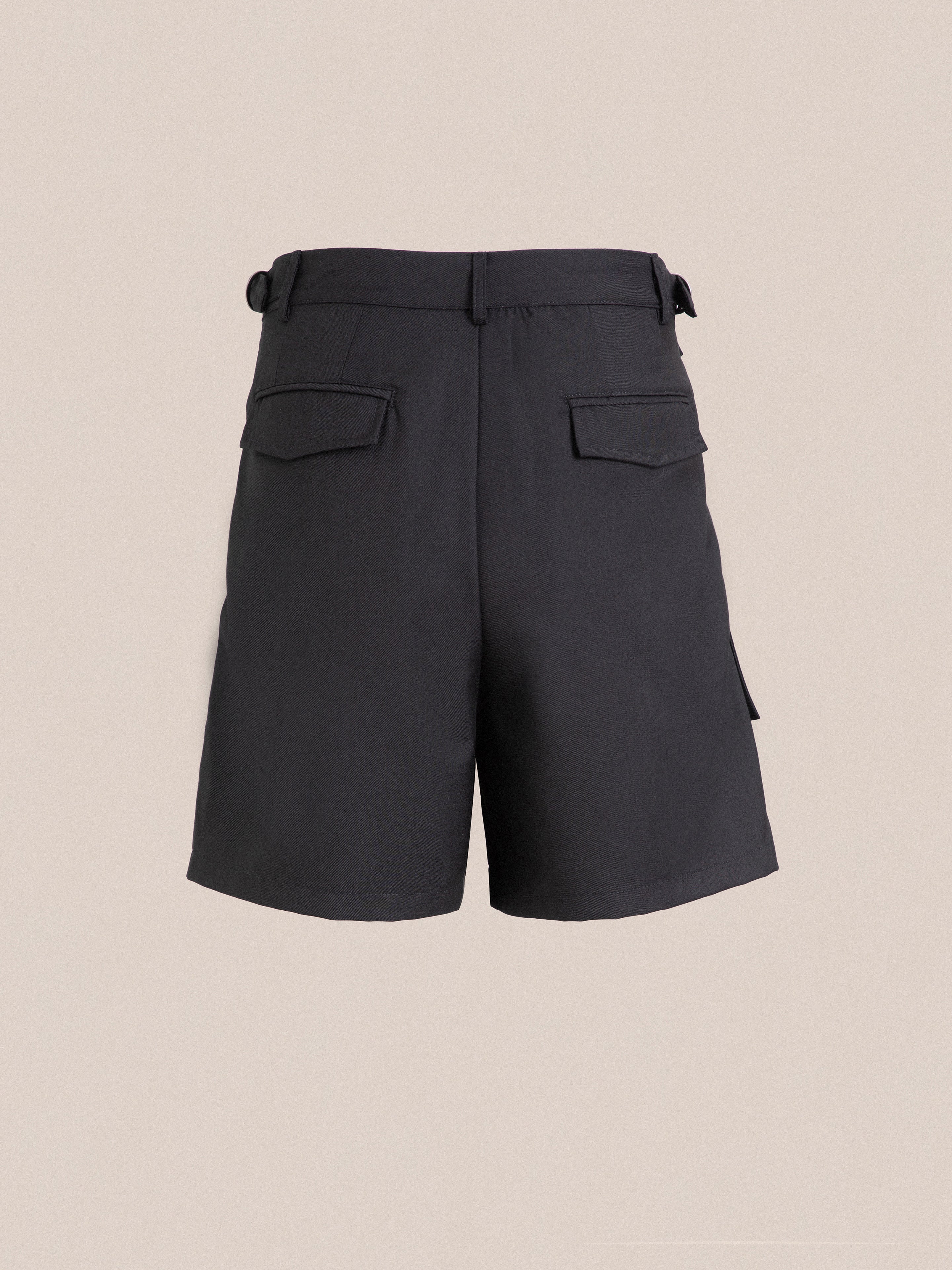 Pleated Pocket Cargo Shorts - Image 6