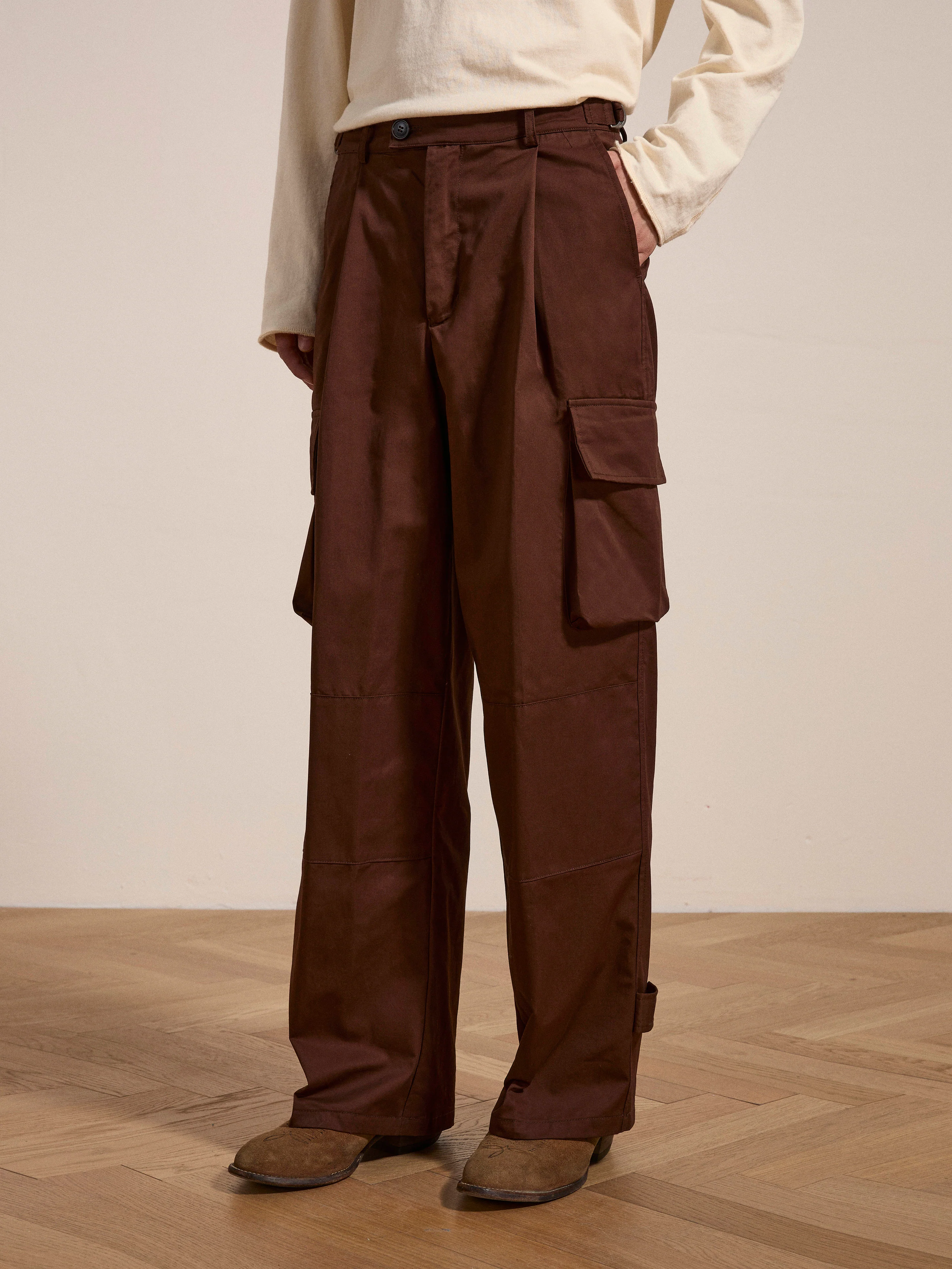 Pleated Pocket Trousers - Image 3