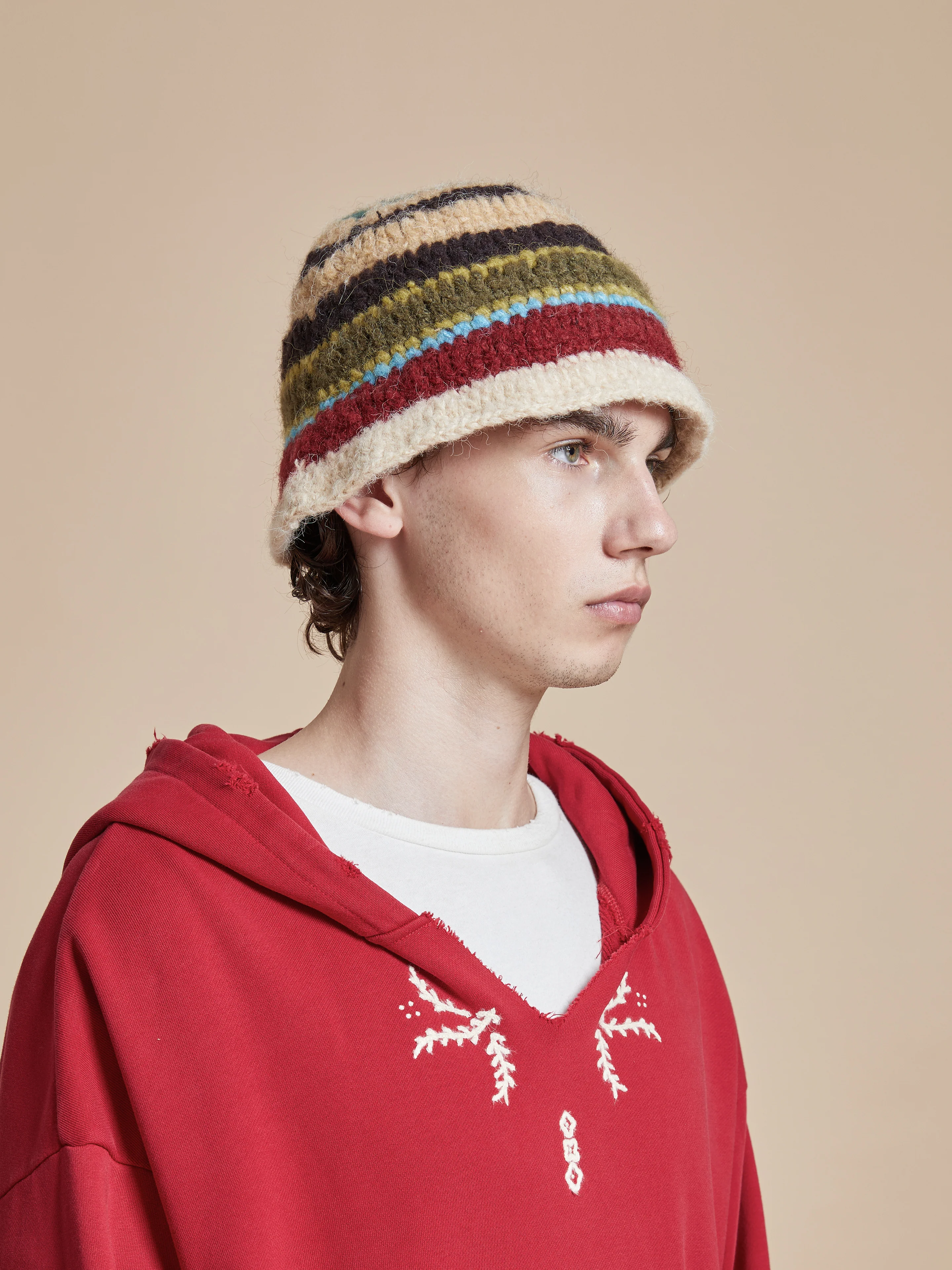 Stripe Knit Beanie - Image 3