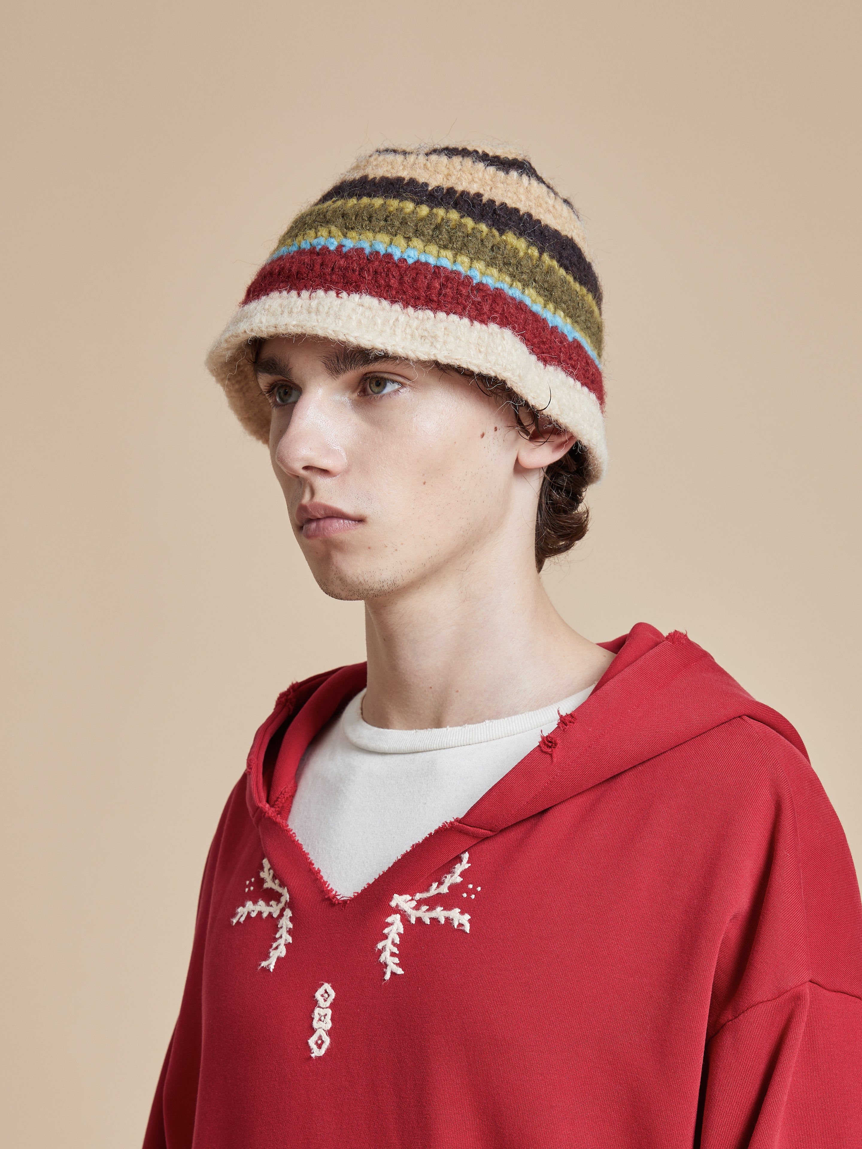 Stripe Knit Beanie - Image 4