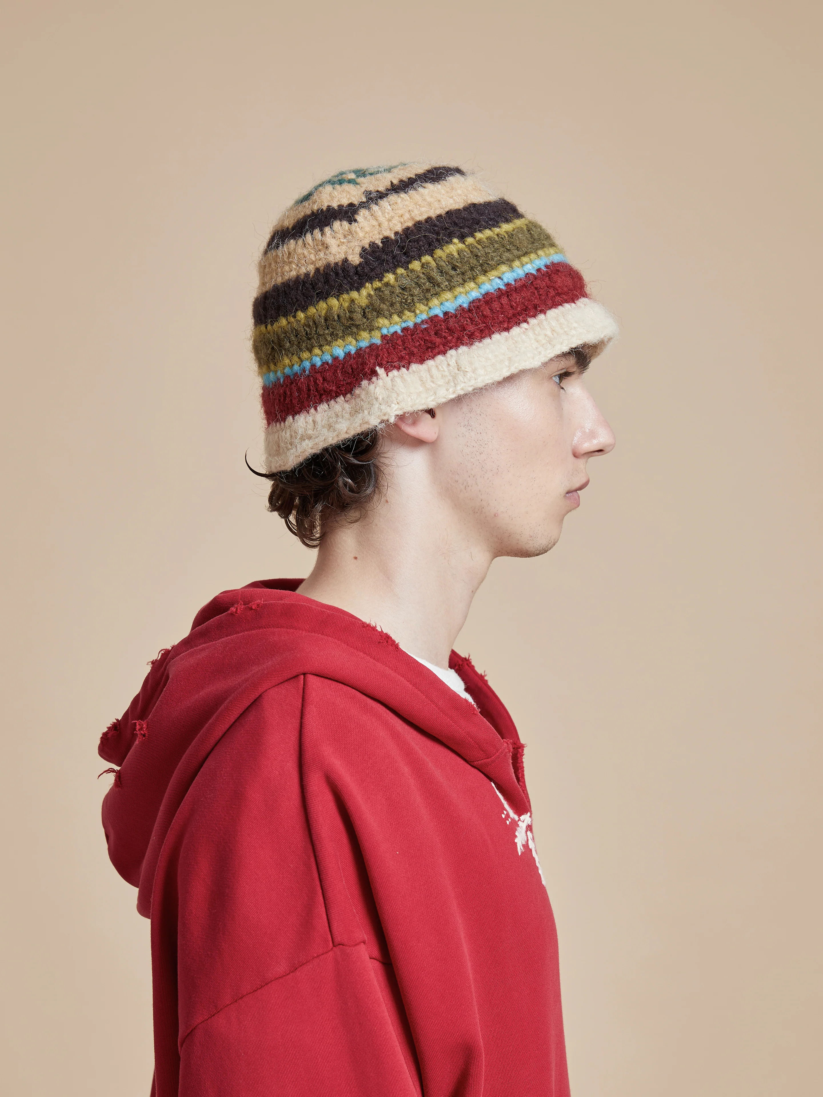 Stripe Knit Beanie - Image 5
