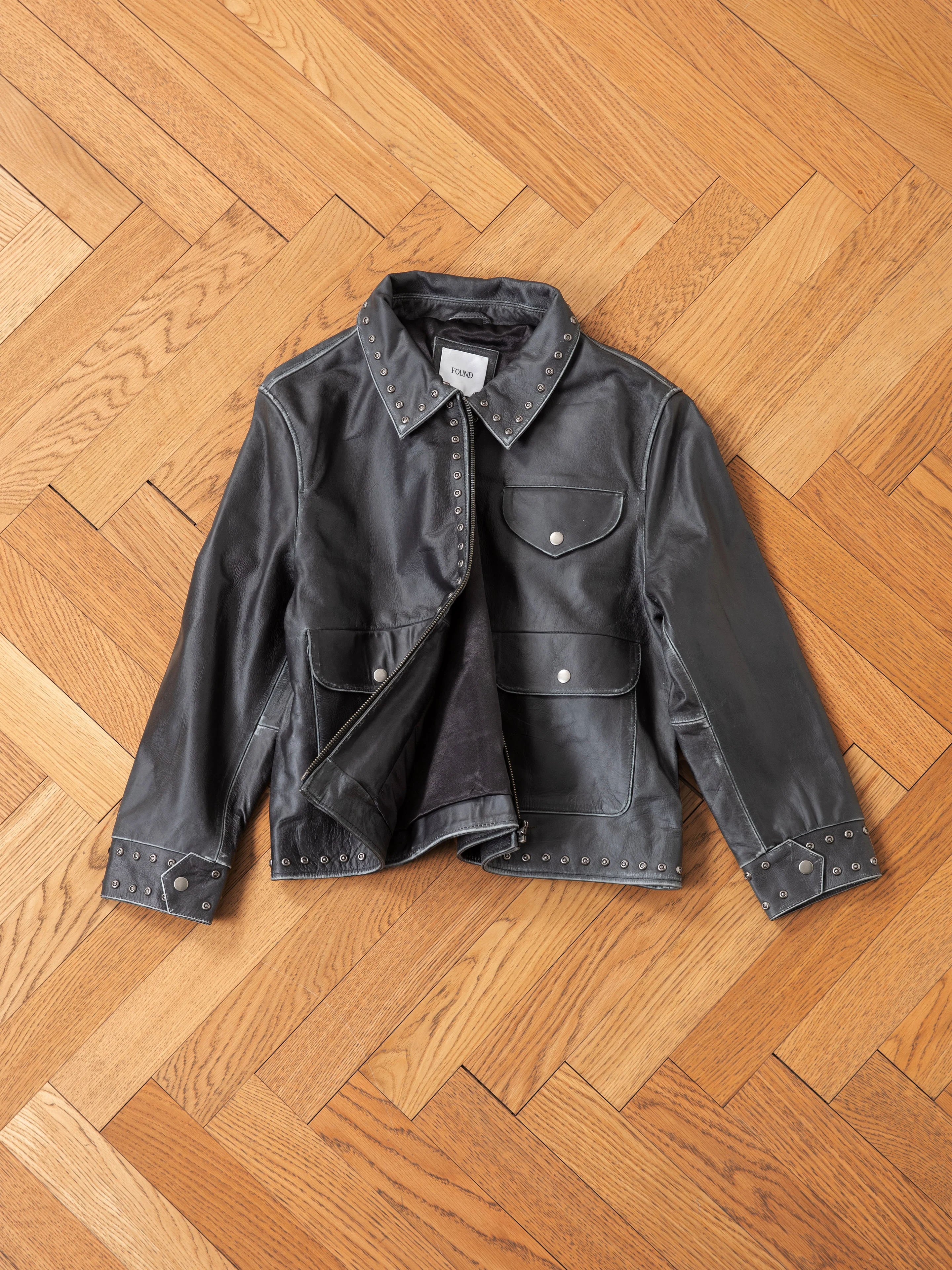 Studded Leather Pocket Jacket - Image 17