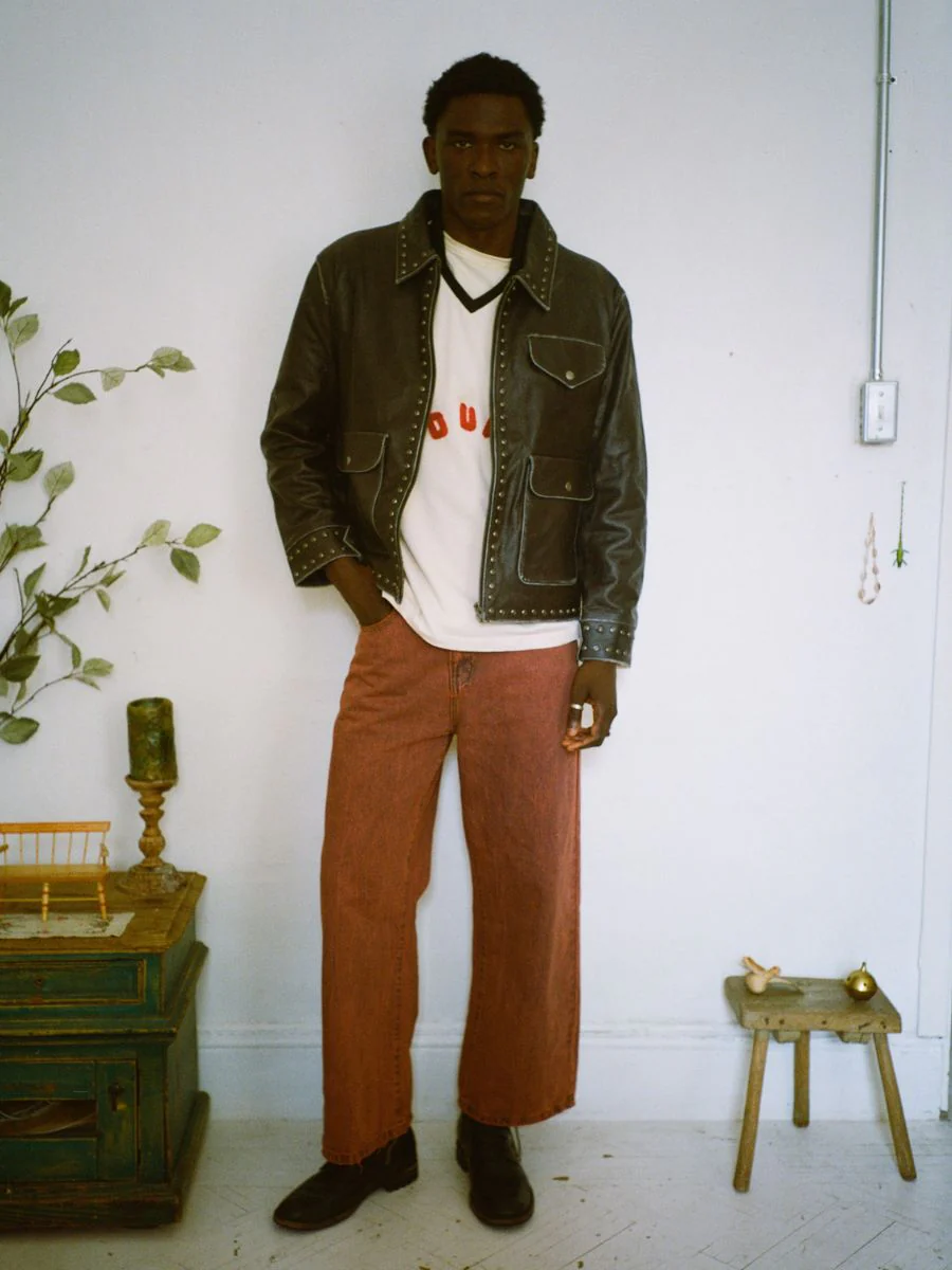 Studded Leather Pocket Jacket - Image 4