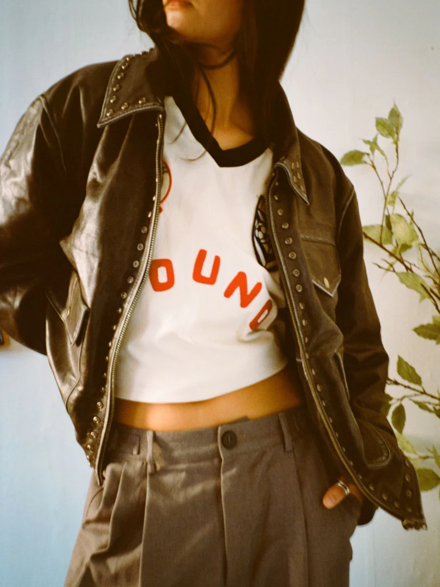 Studded Leather Pocket Jacket - Image 8