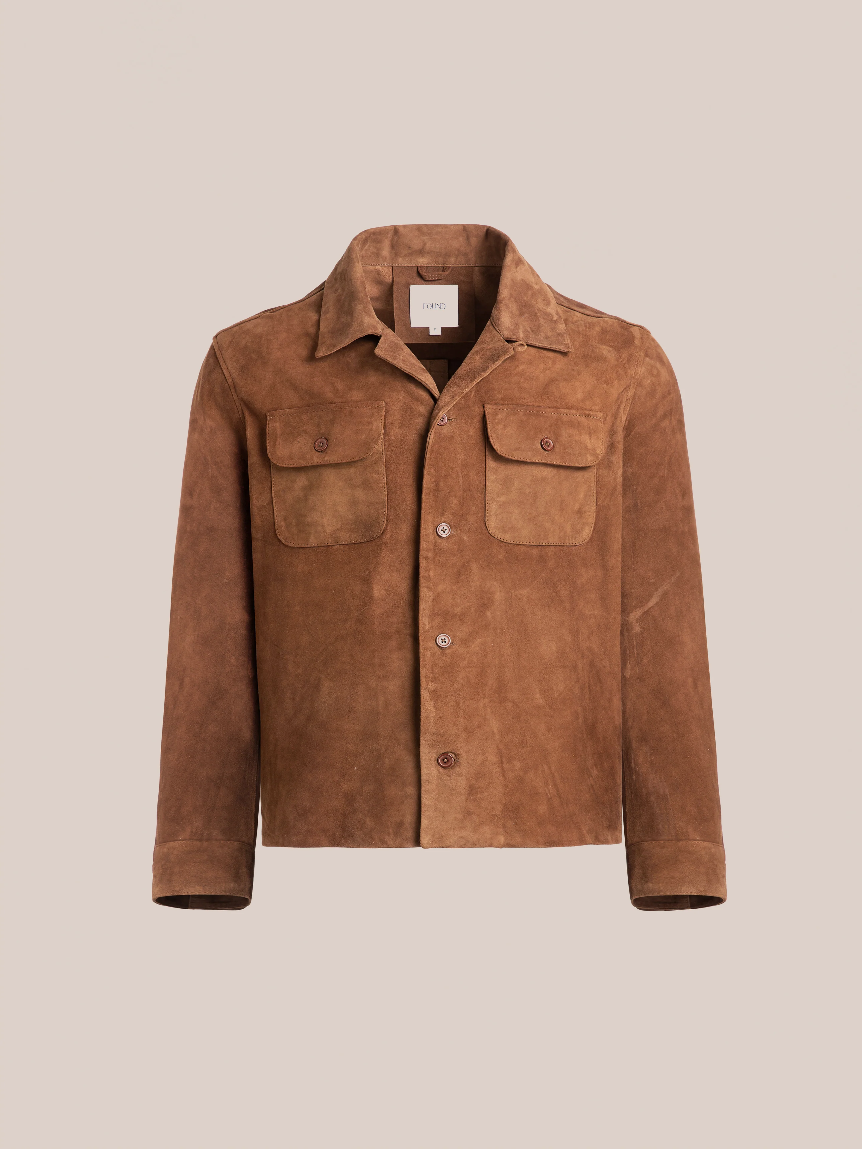 Suede Leather Camp Shirt - Image 5
