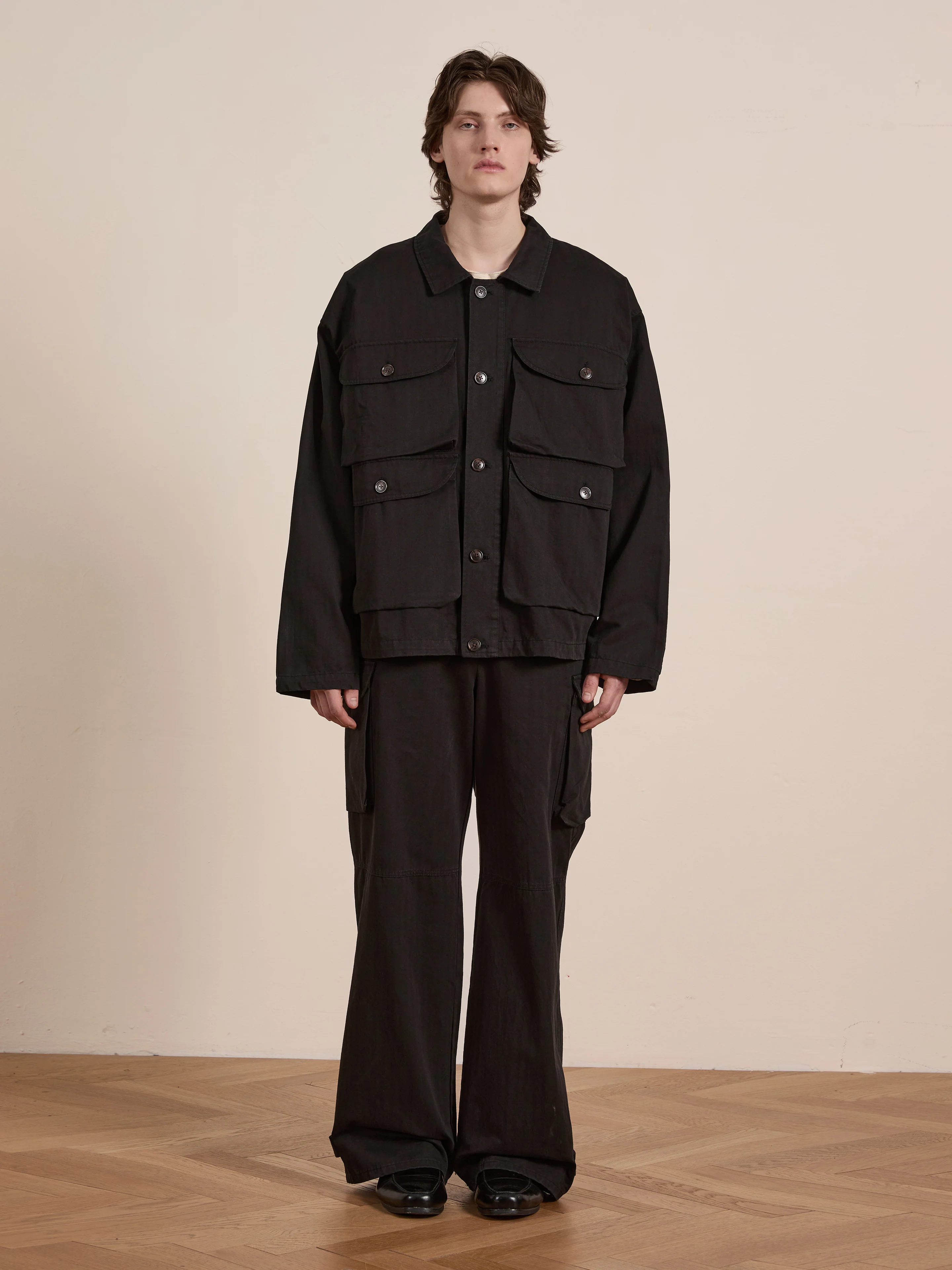 Utility Herringbone Cargo Jacket - Image 10