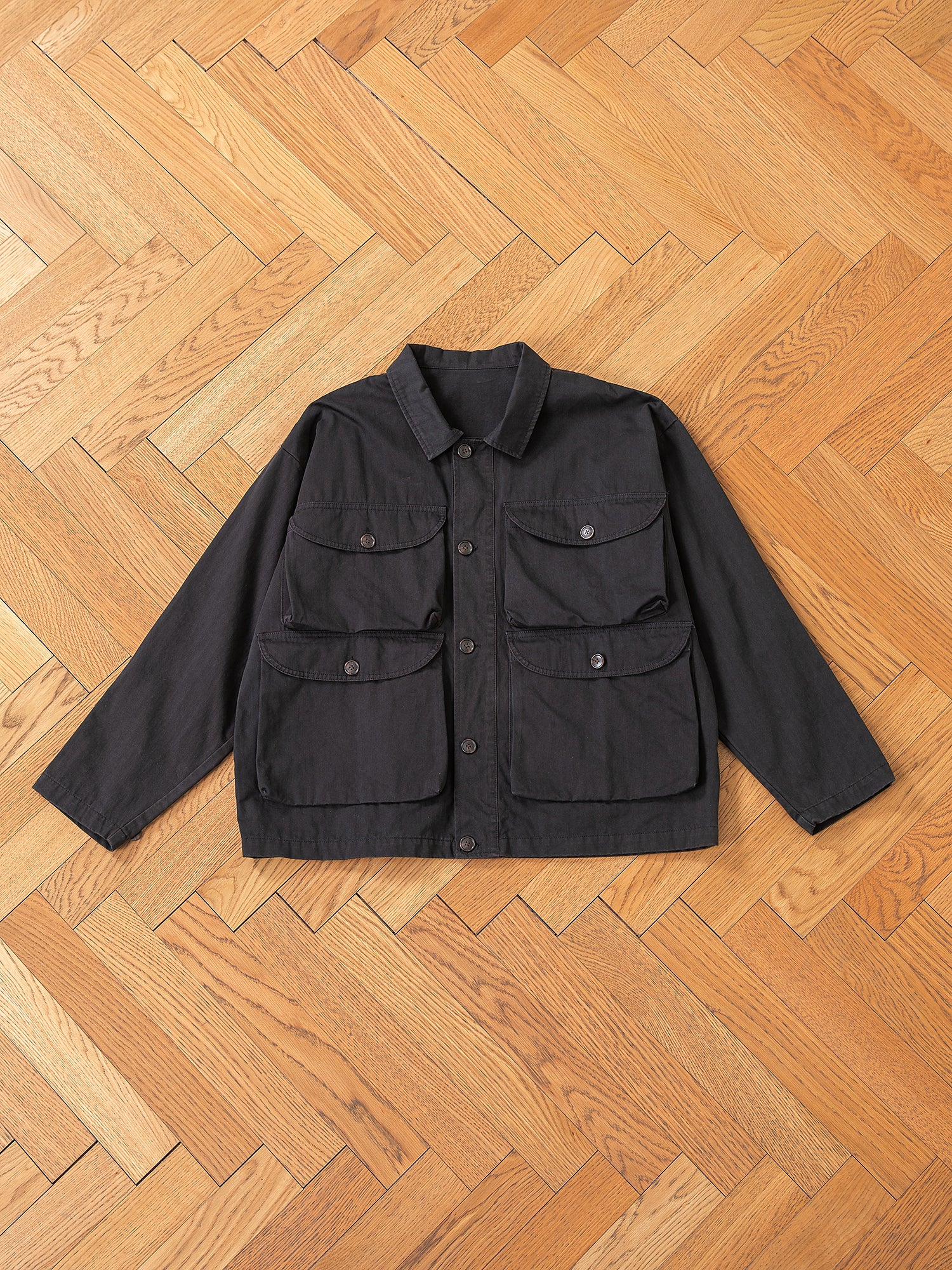 Utility Herringbone Cargo Jacket - Image 12
