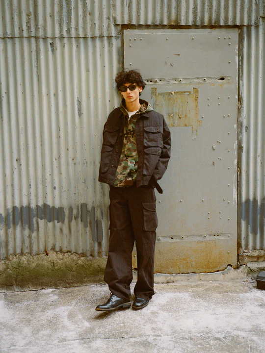 Utility Herringbone Cargo Jacket - Image 4