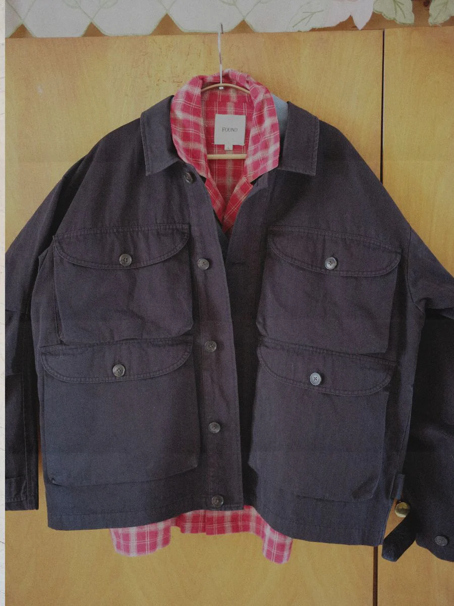 Utility Herringbone Cargo Jacket - Image 9