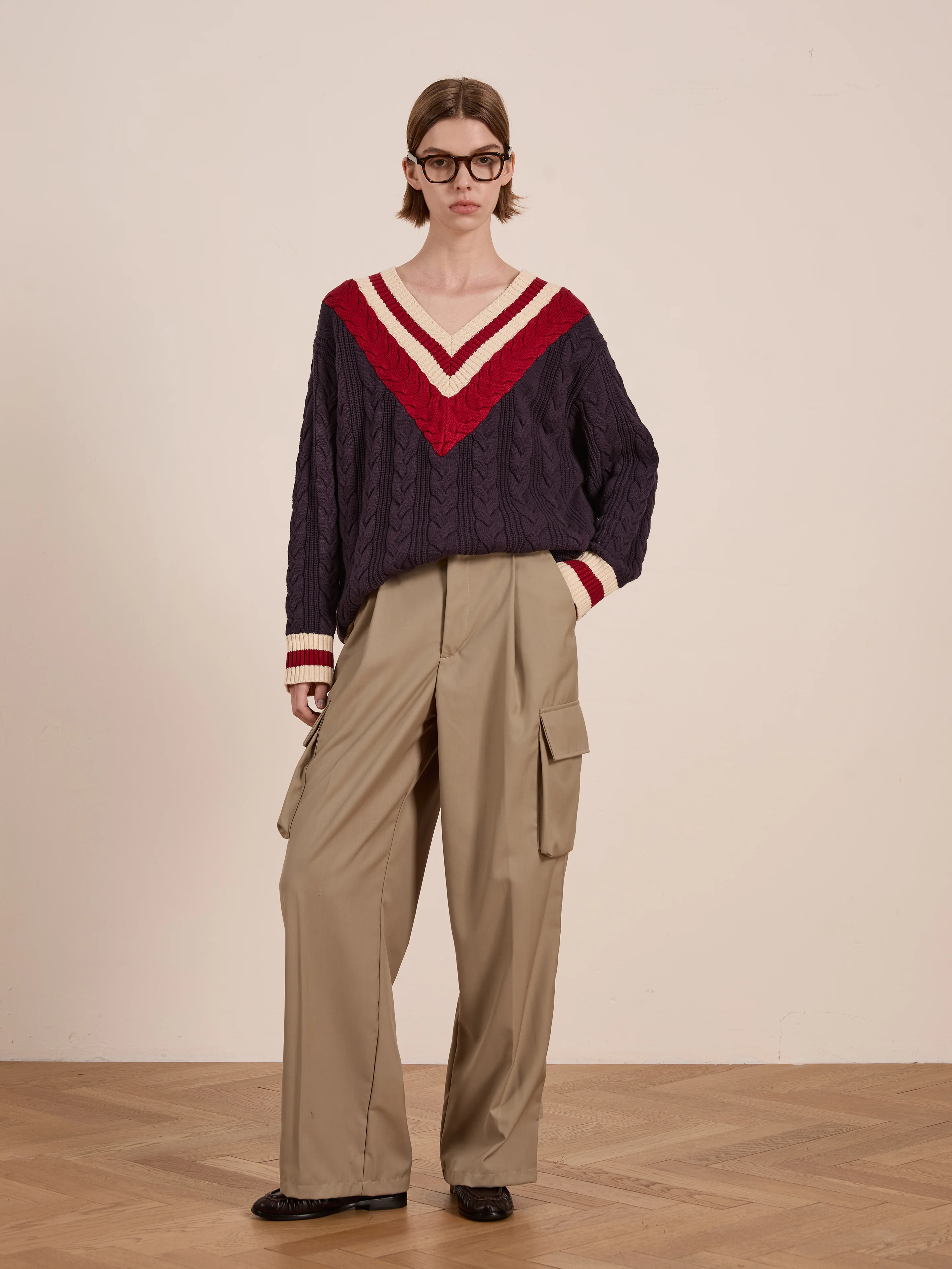 V-Neck Cricket Sweater - Image 5