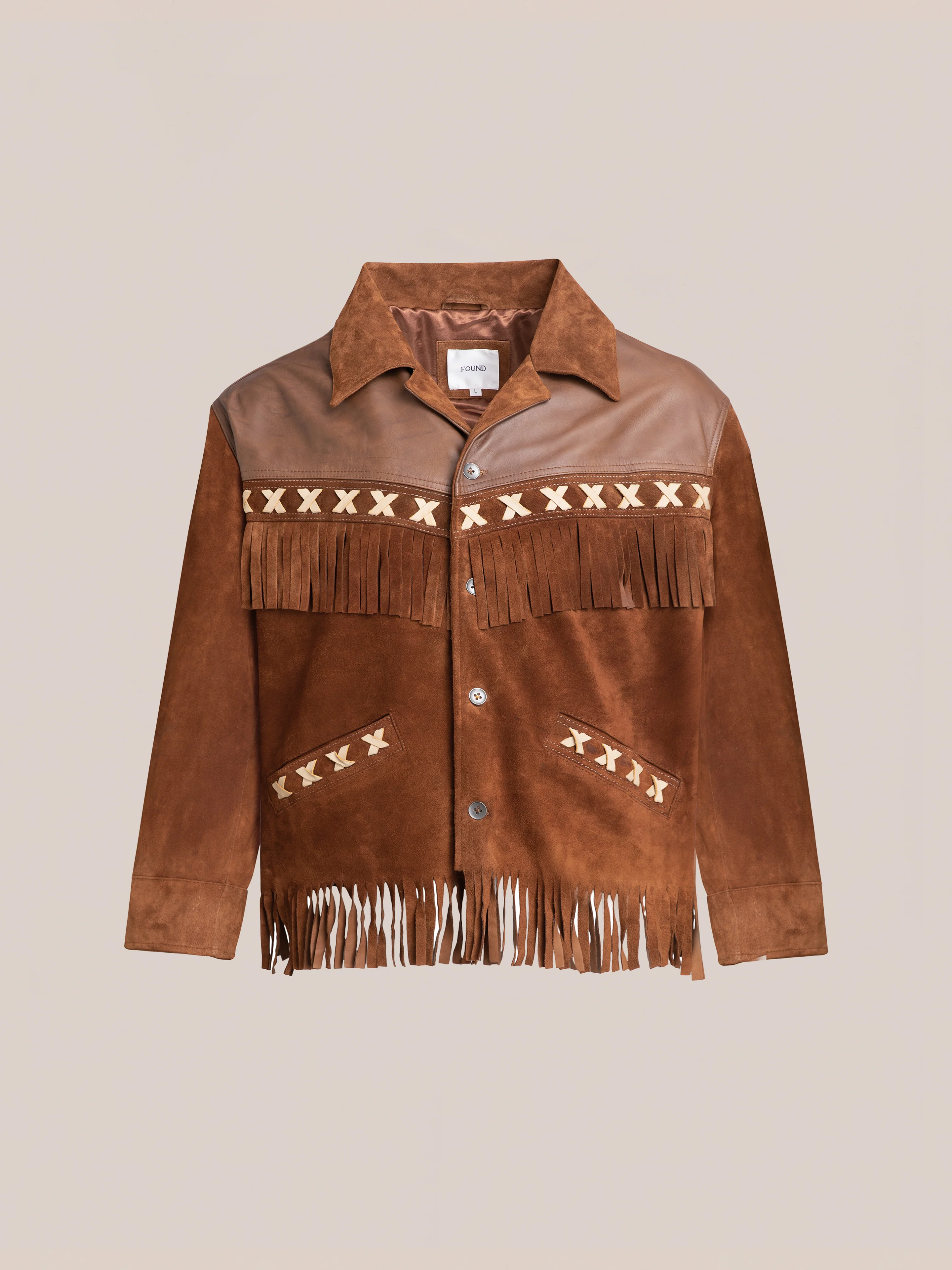 Western Fringe Suede Leather Jacket - Image 5