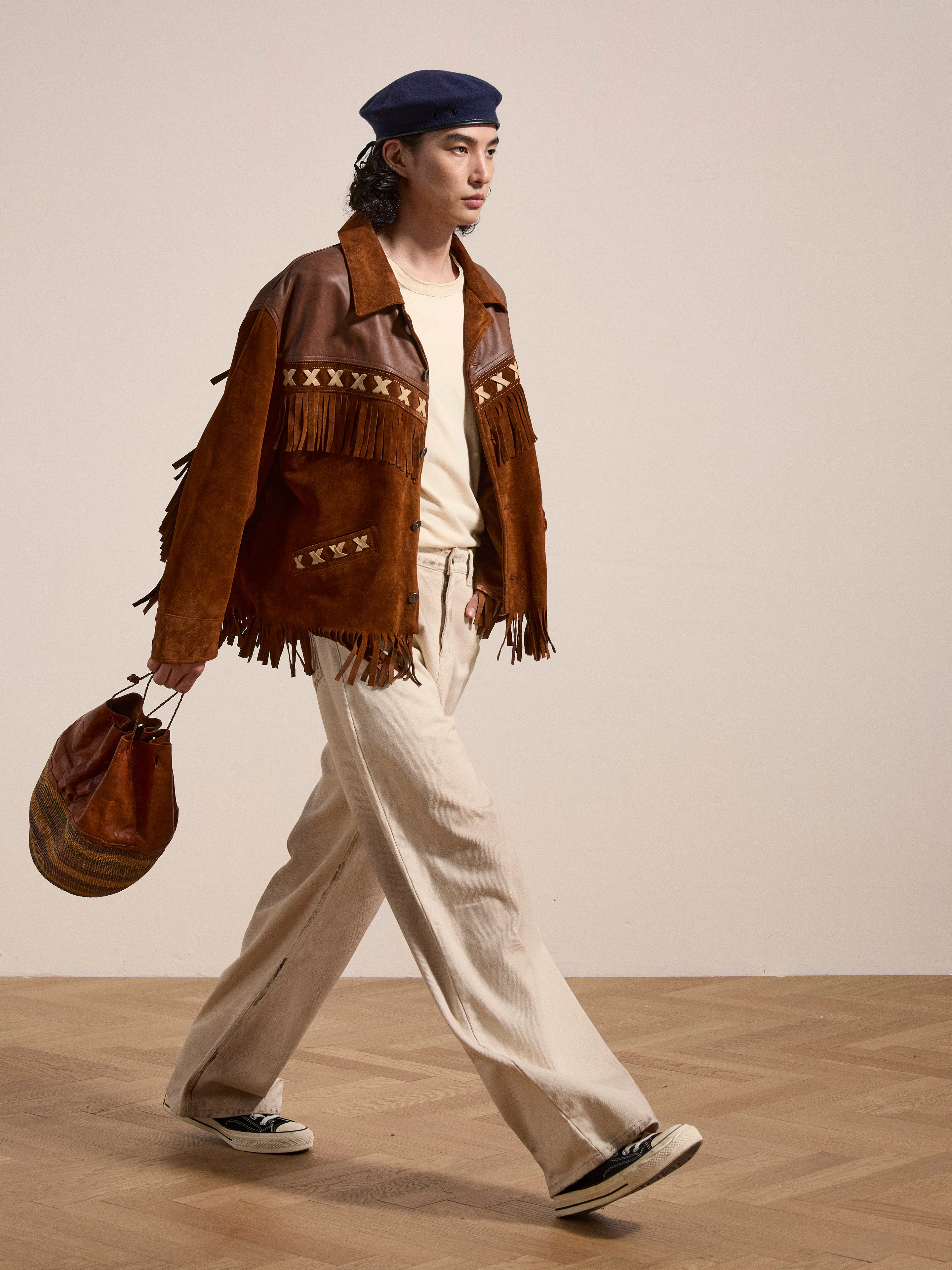 Western Fringe Suede Leather Jacket - Image 7