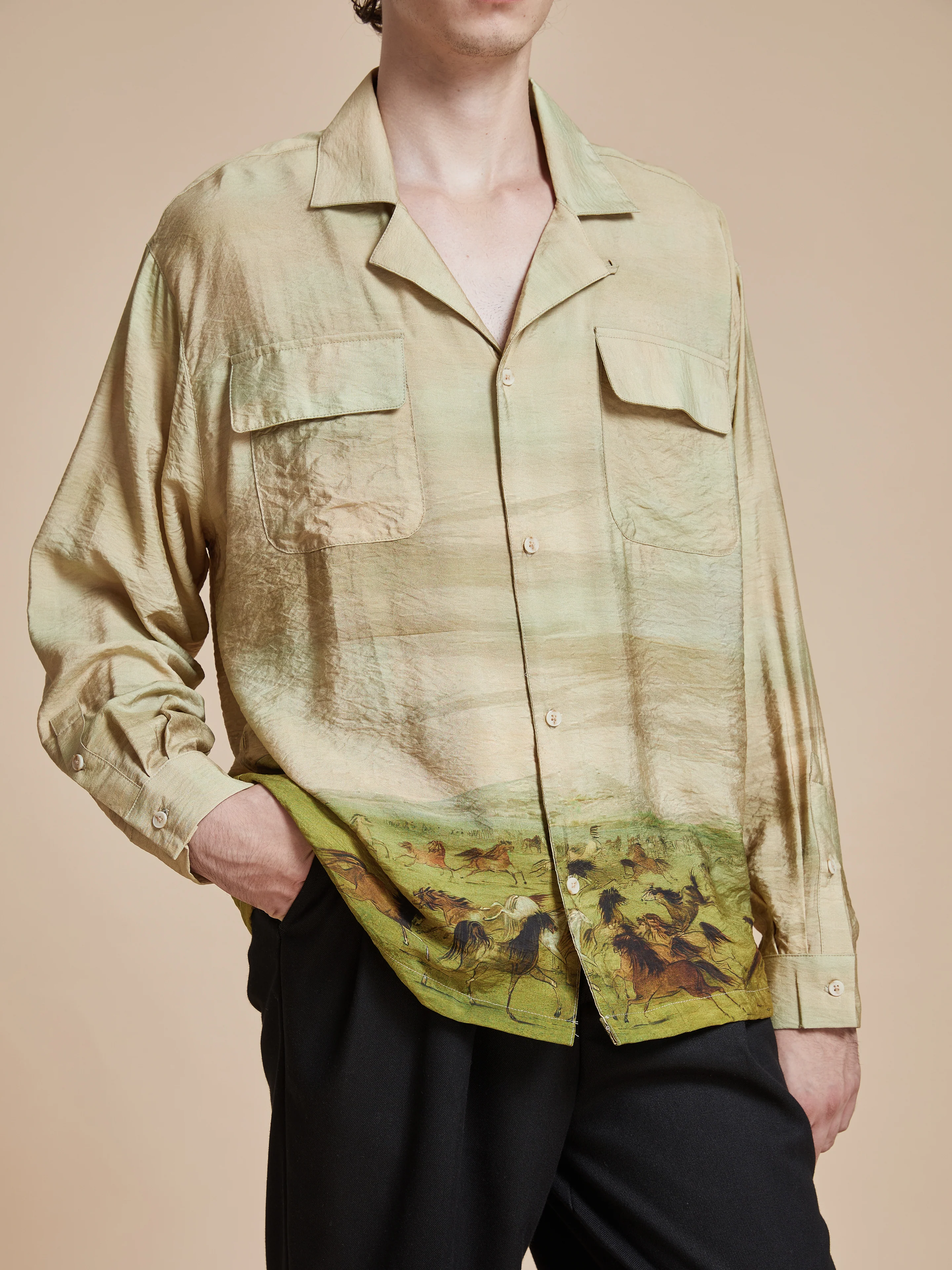 Grasslands Long Sleeve Camp Shirt - Image 4