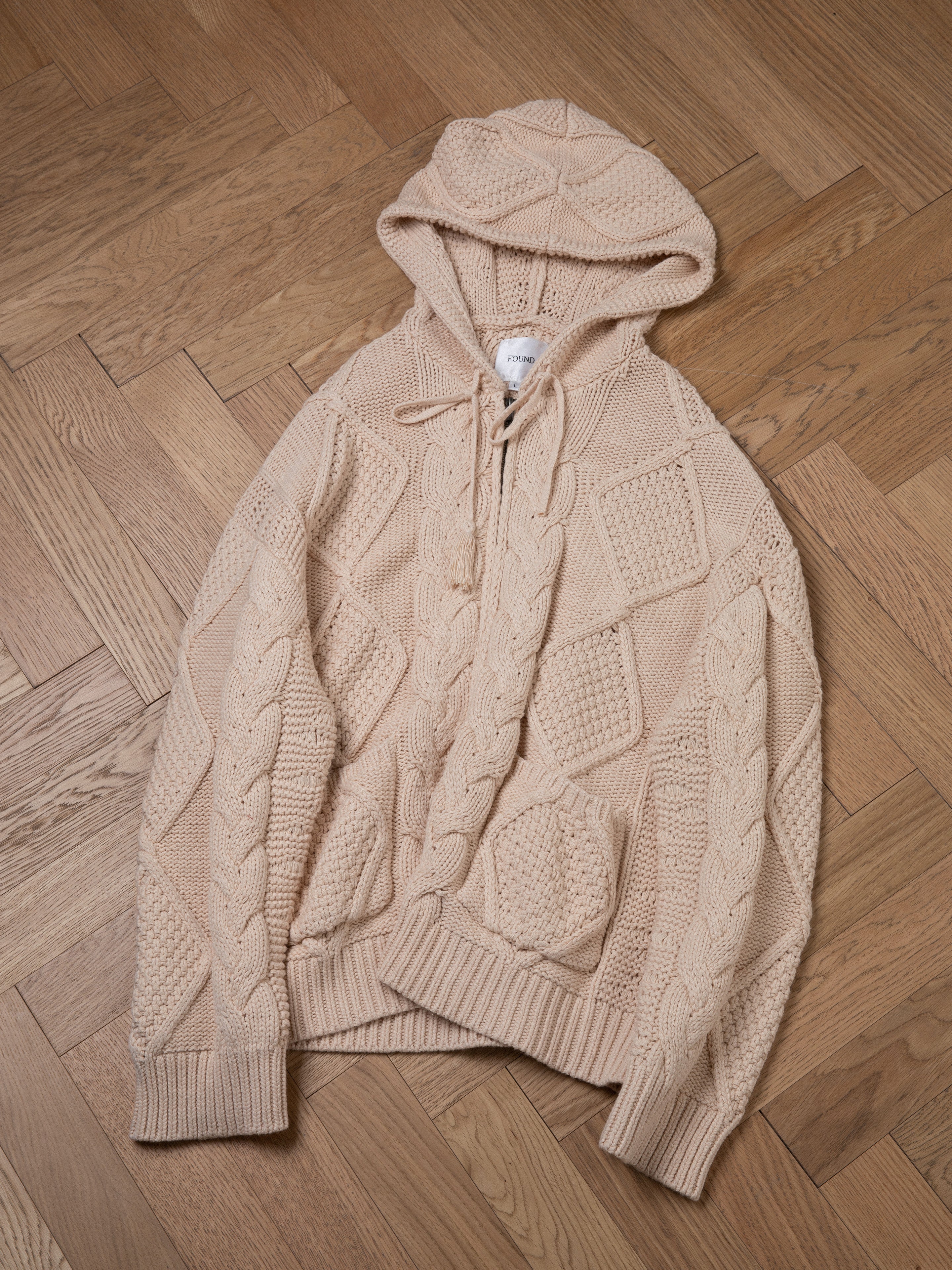 Zip Up Cable Knit Hoodie - Image 12